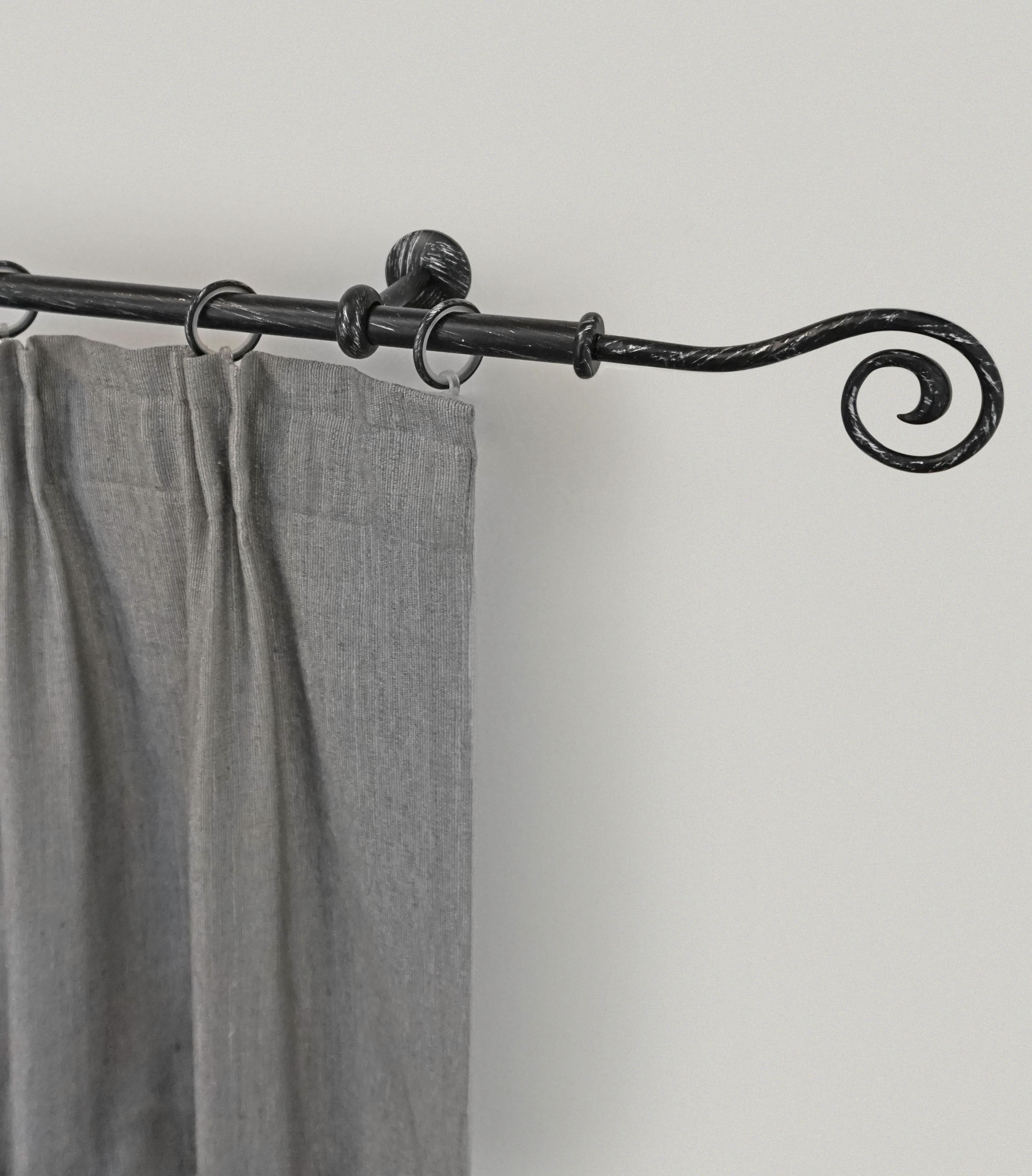 GARESA Gardinenstange Esperanca Schwarz Metall 16mm