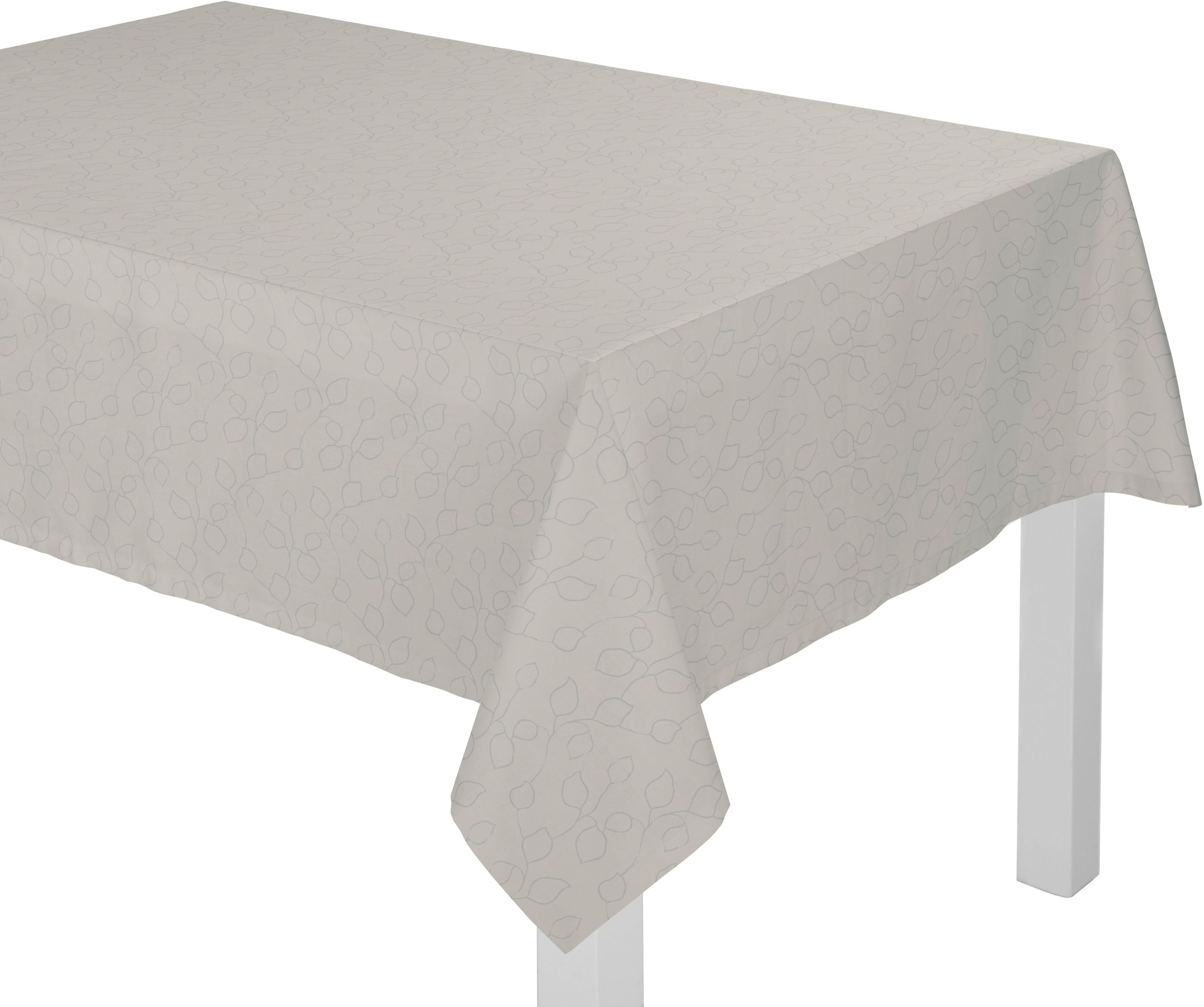 Tischdecke WIRTH Westport Grau 120x120 cm Jacquard