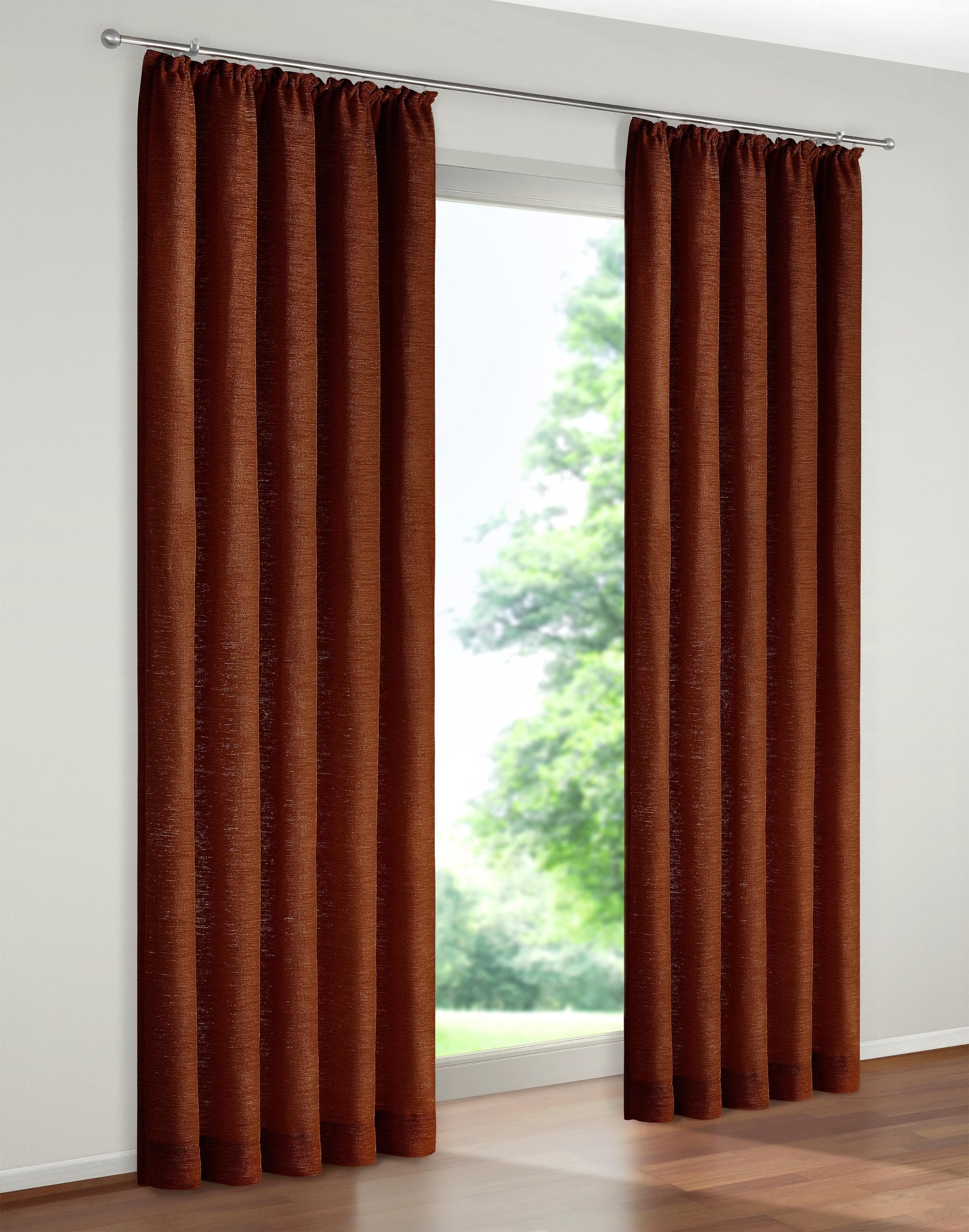 Wirth Thermo-Chenille Trondheim Vorhang - Blickdicht, Kräuselband, Kuschelig