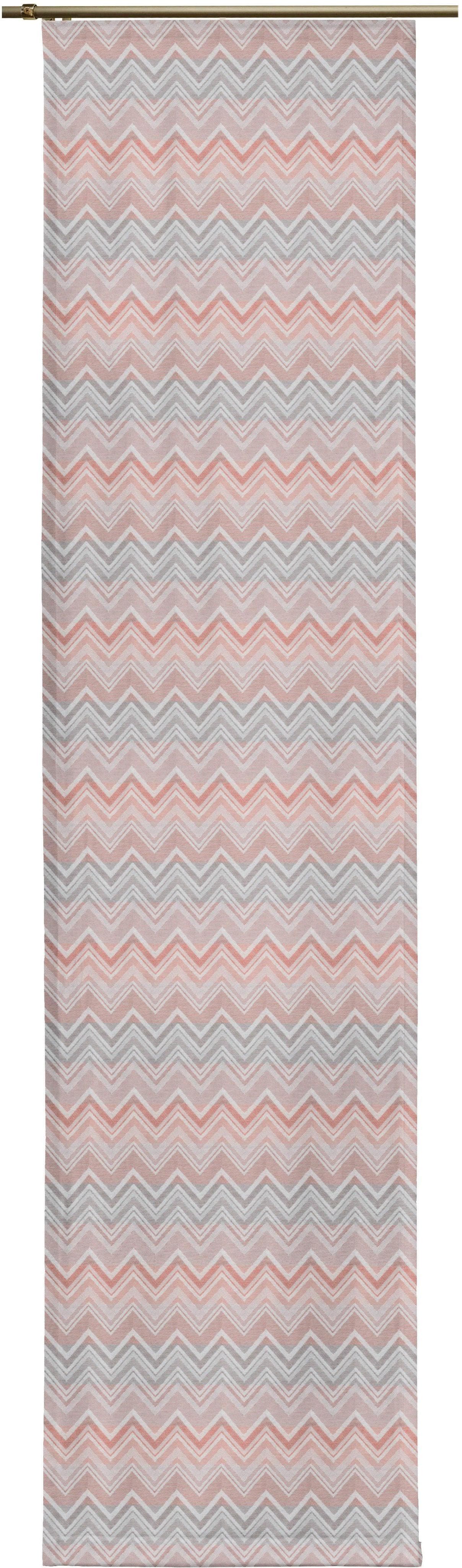 Schiebegardine WIRTH Benewitz Orange Jacquard Baumwolle Polyester