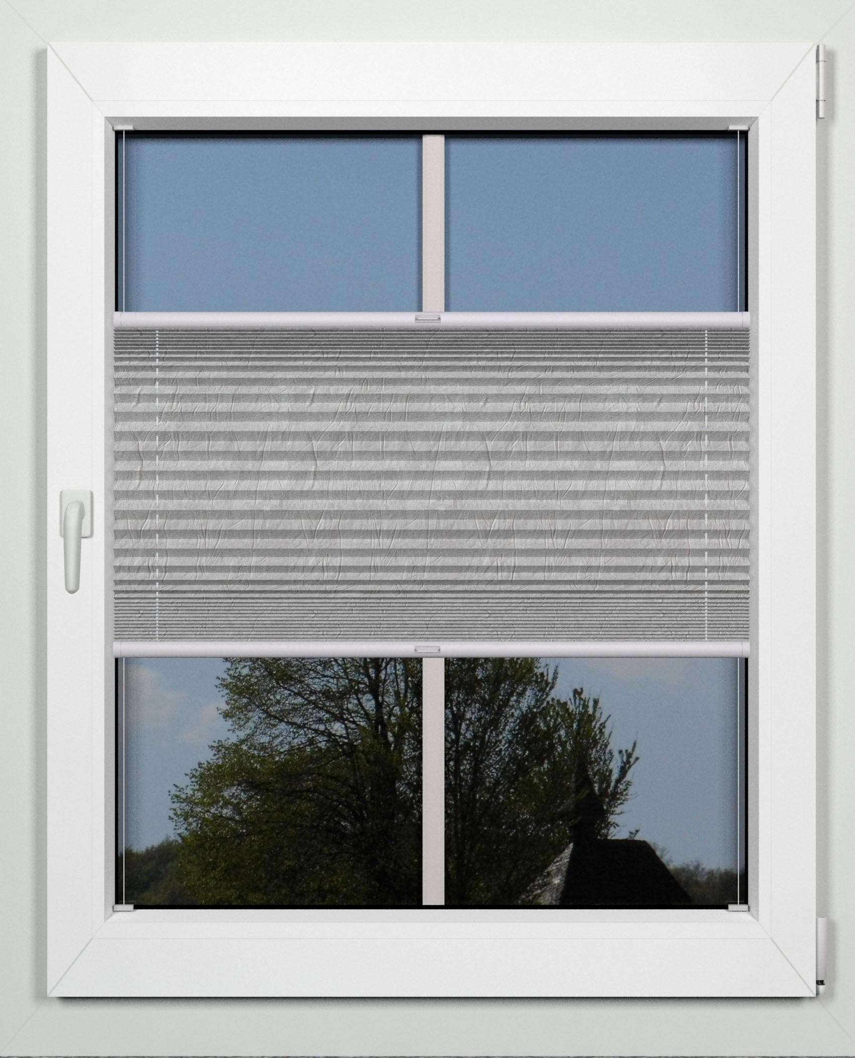 indeko Plissee Advanced Grau Aluminium