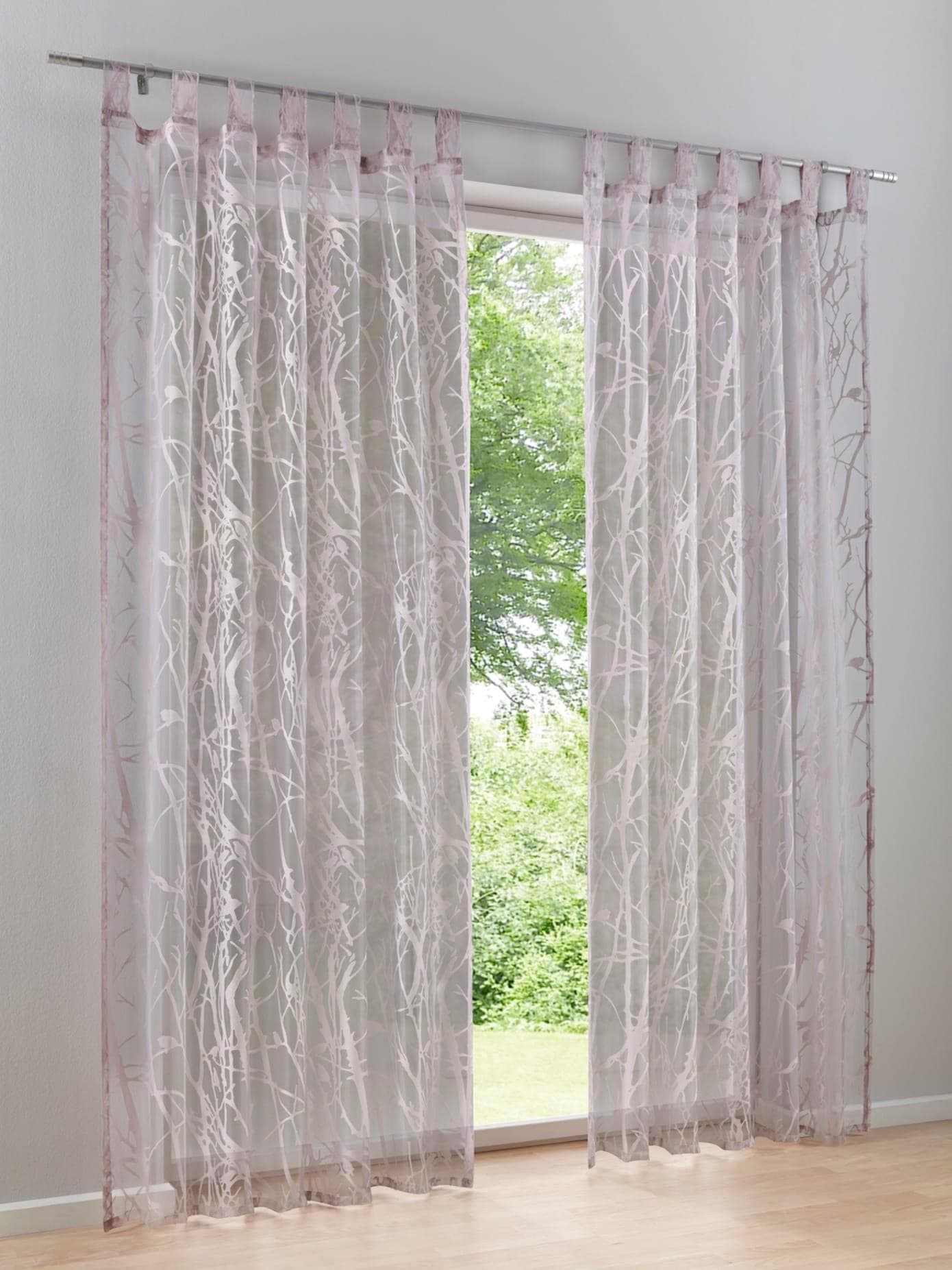 HEINE HOME Gardine lila 140x225 cm Polyester Viskose