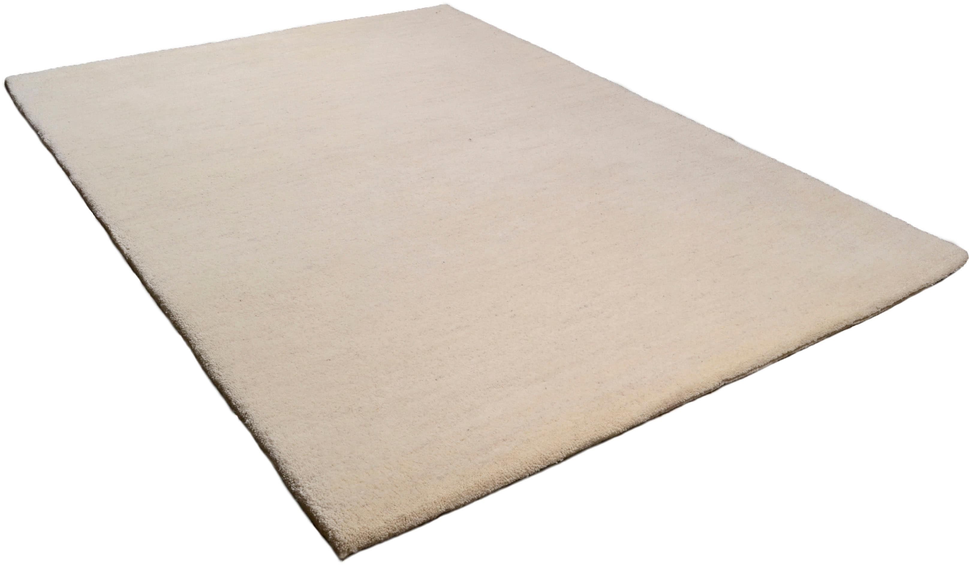 Theko Wollteppich Amravati Gr. 31 Beige Natur Grau 90x160cm