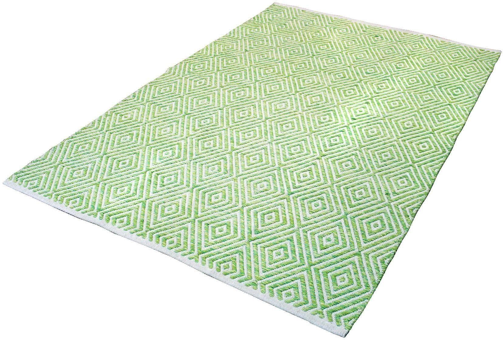 Calo-Deluxe Baumwollteppich Luba - Handgewebt & Pflegeleicht