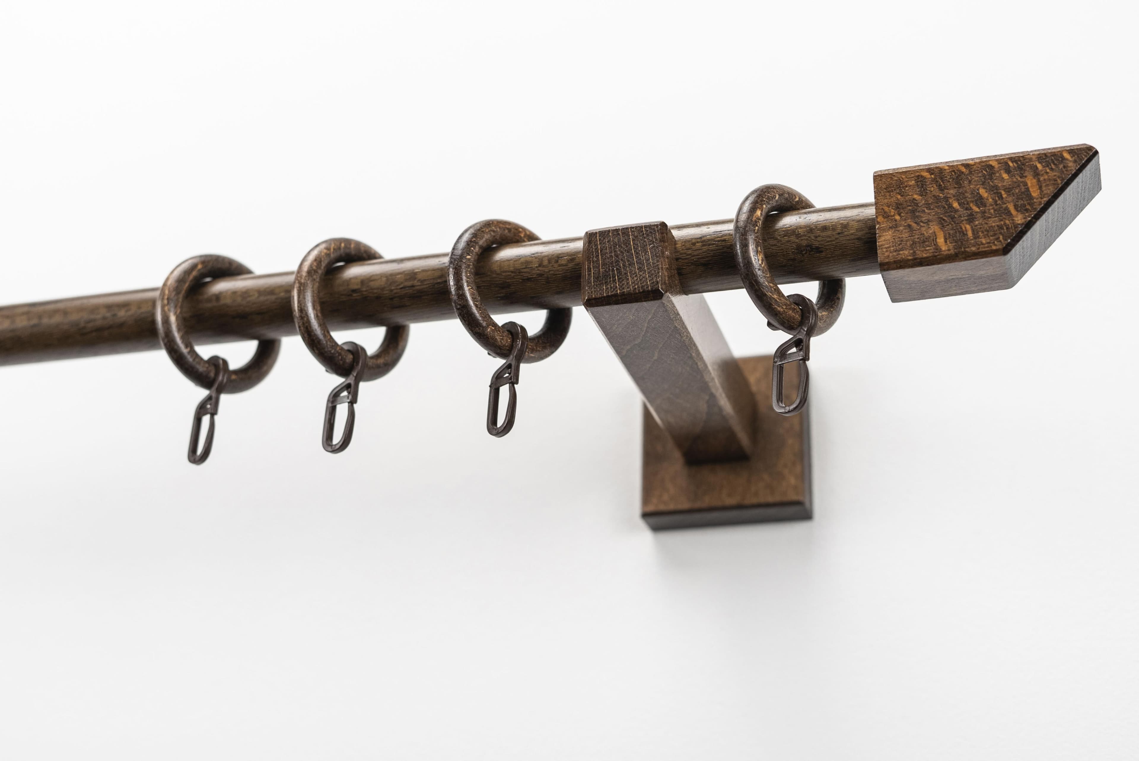 Gardinenstange Garesa Cubus Nussbaum 110cm