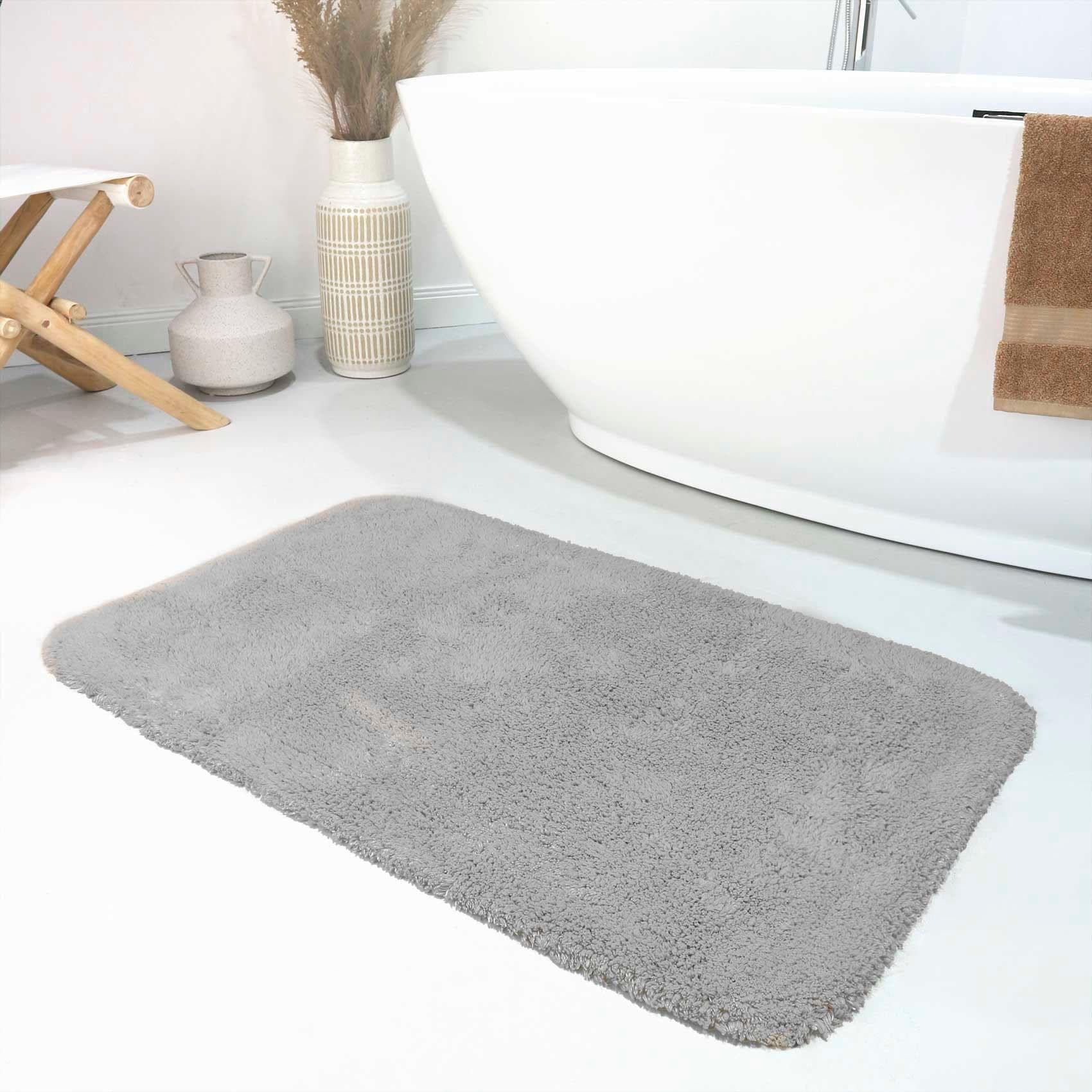 Wecon home Basics Badematte Ole: Baumwollflor, Waschbar, Fußbodenheizungsgeeignet