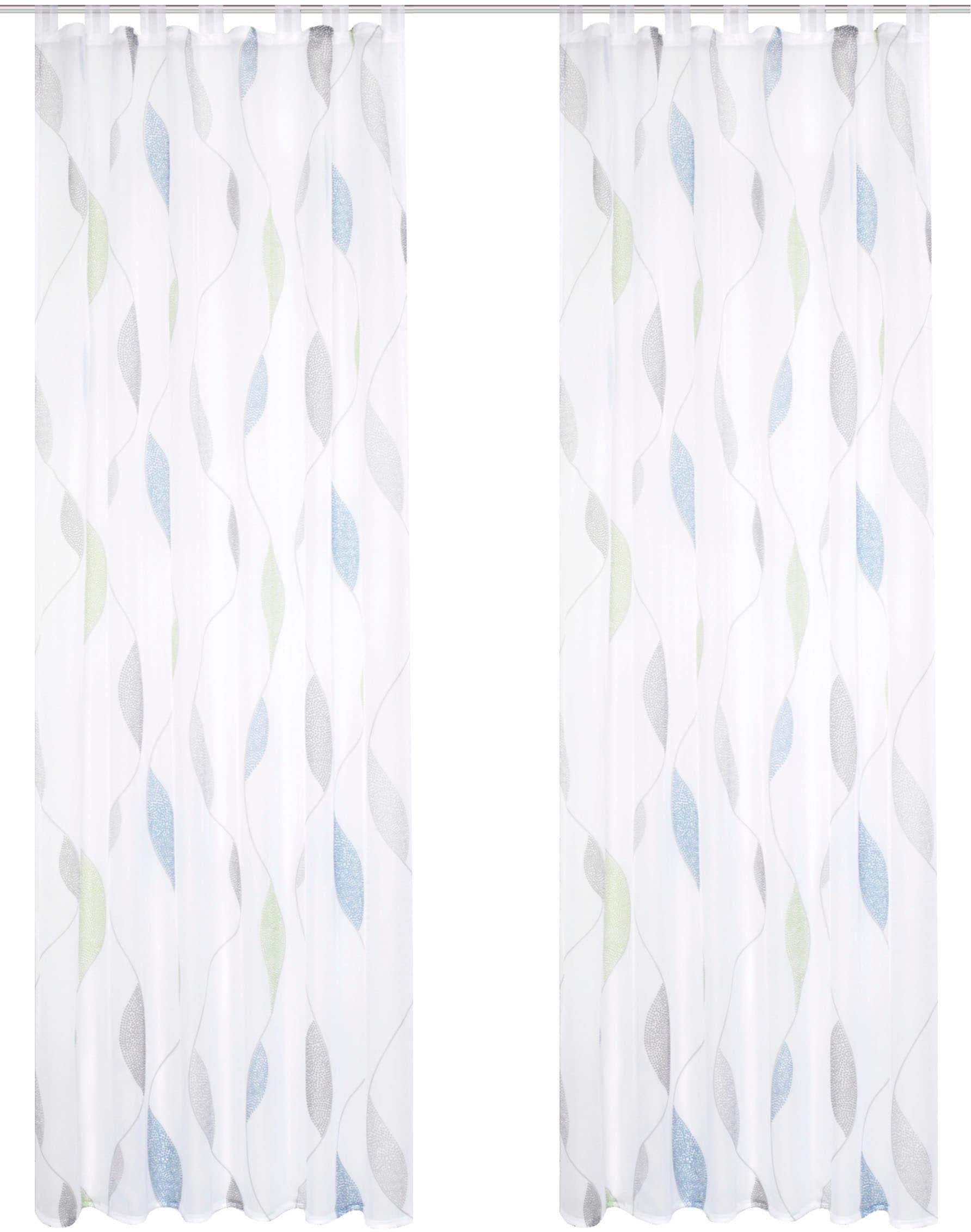 Home Wohnideen Paolo Schlaufenschal Set Blau Grün Kunstfaser