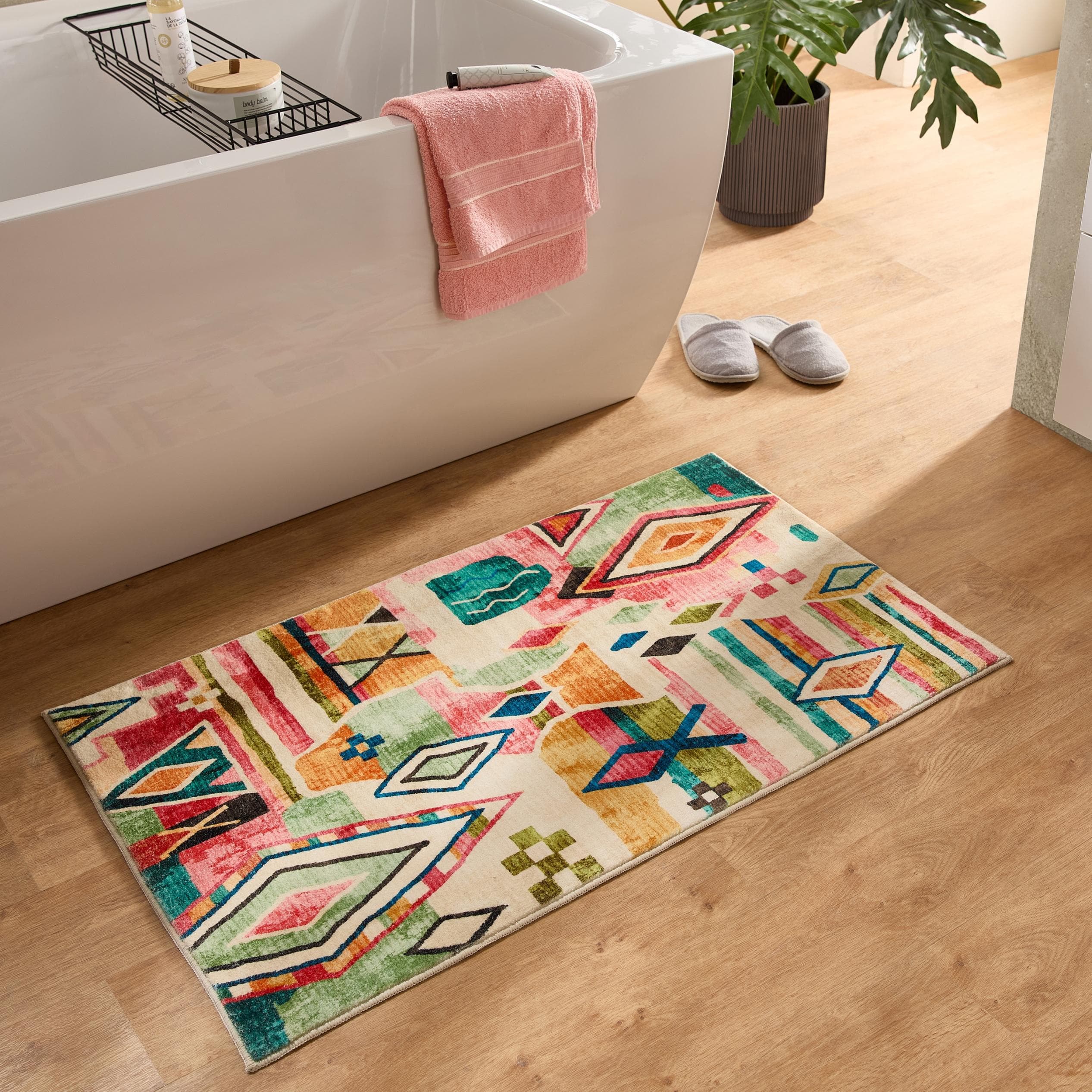 Gino Falcone Ariella Badteppich Bunt Rauten Design