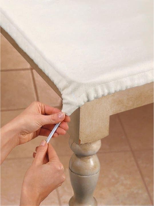 Tischdecke Beige 80x140 cm ECKIG