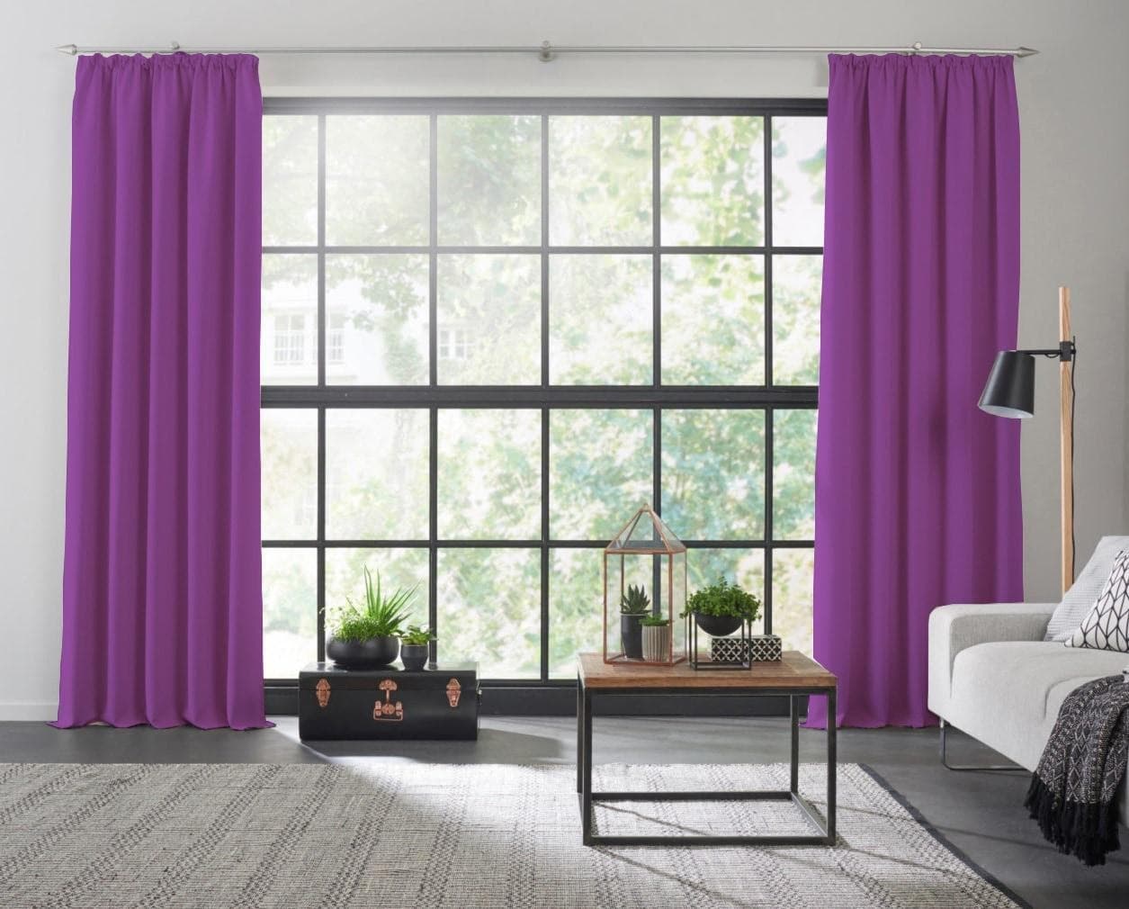 WIRTH Dim out Verdunklungsvorhang Lila Polyester