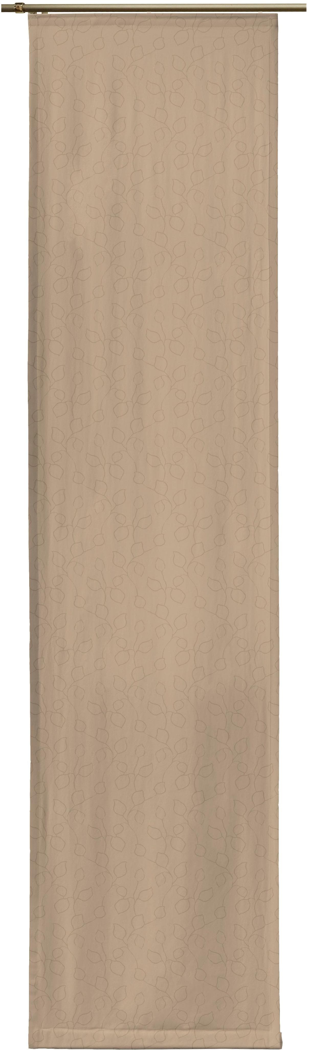 Schiebegardine WIRTH "Westport" Gr. 2, Jacquard Polyester, Grau