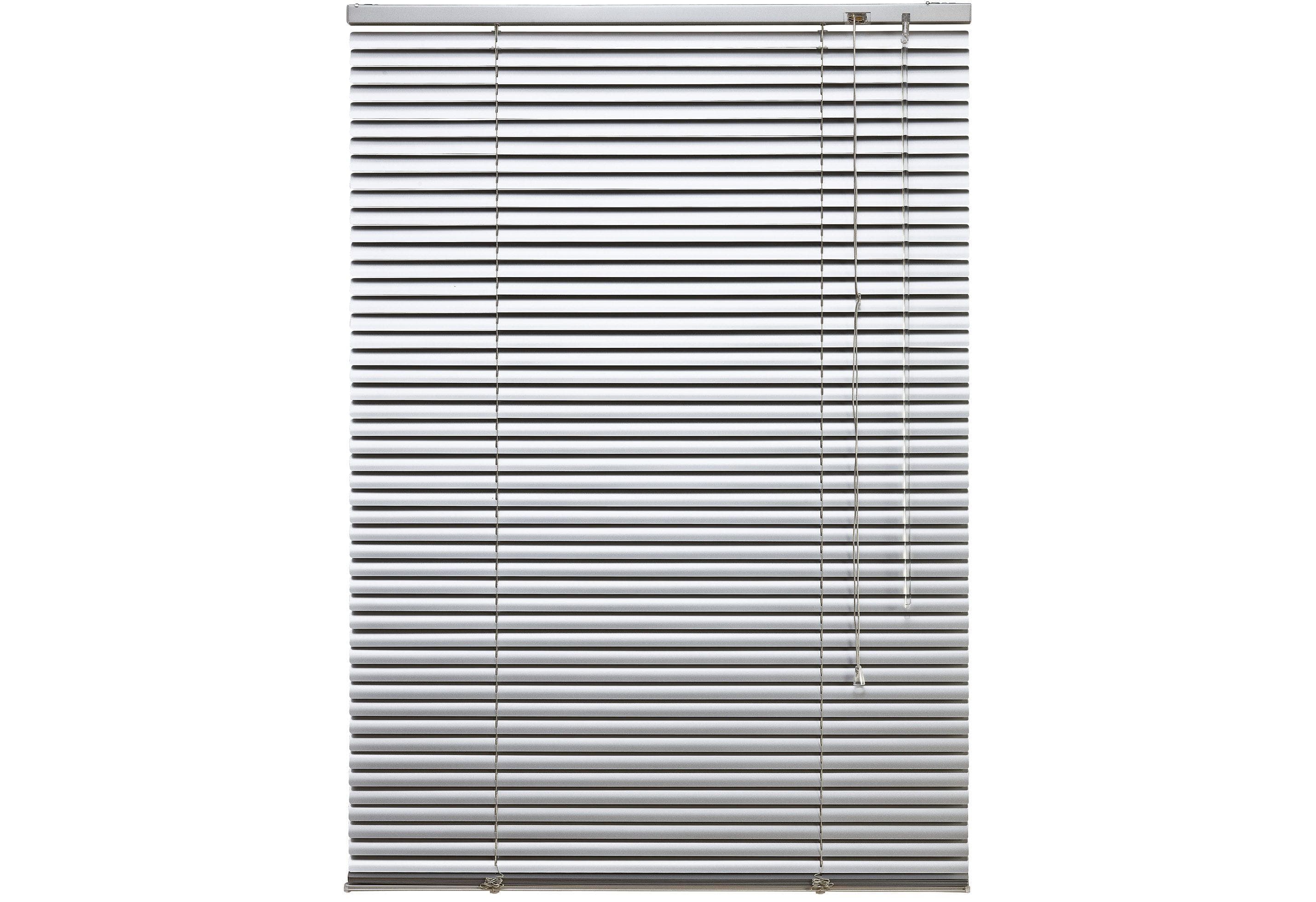 Liedeco Aluminium-Jalousie Silberfarben Freihängend