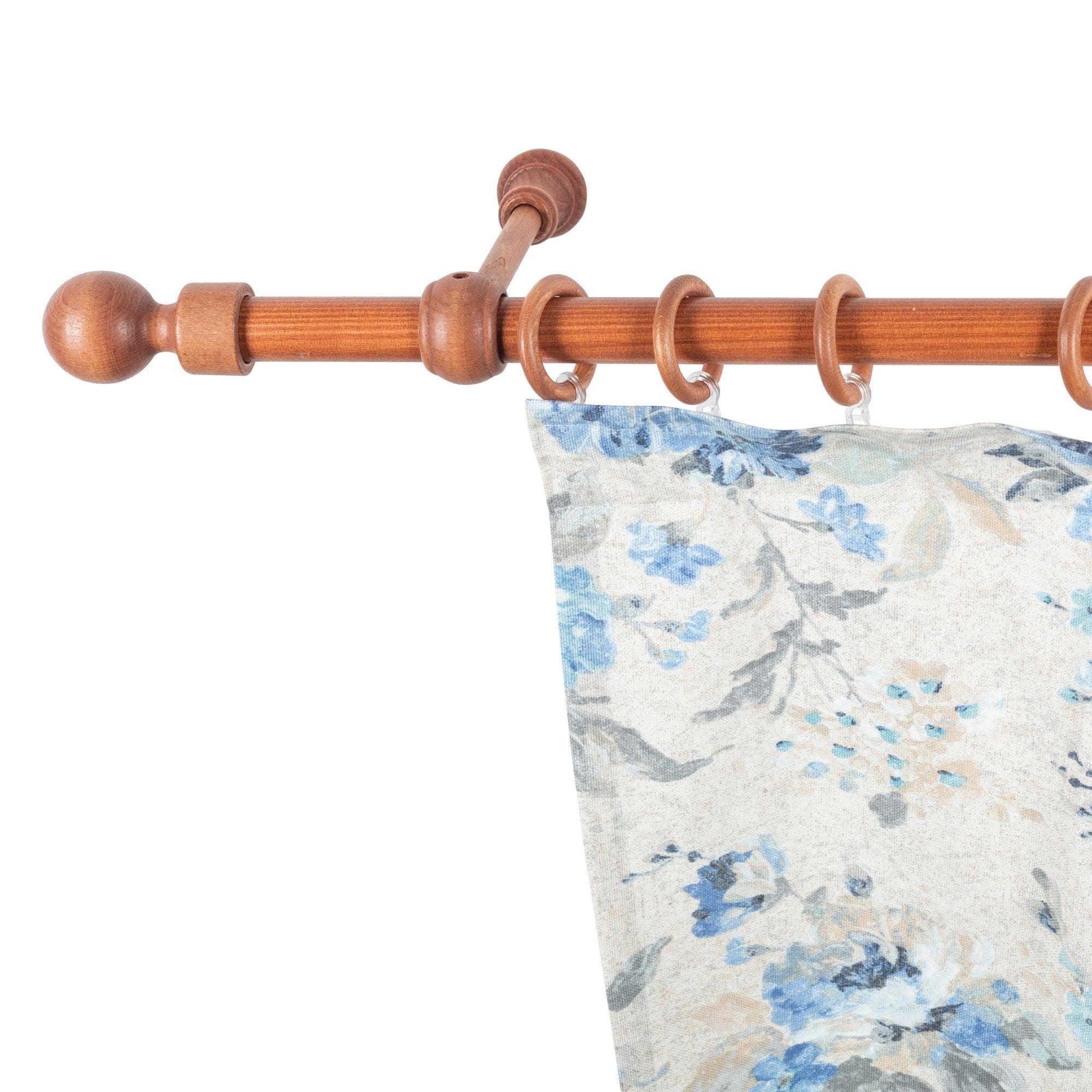 SN DECO GROUP Gardinenstange Giro 28mm Komplettset Eichebraun