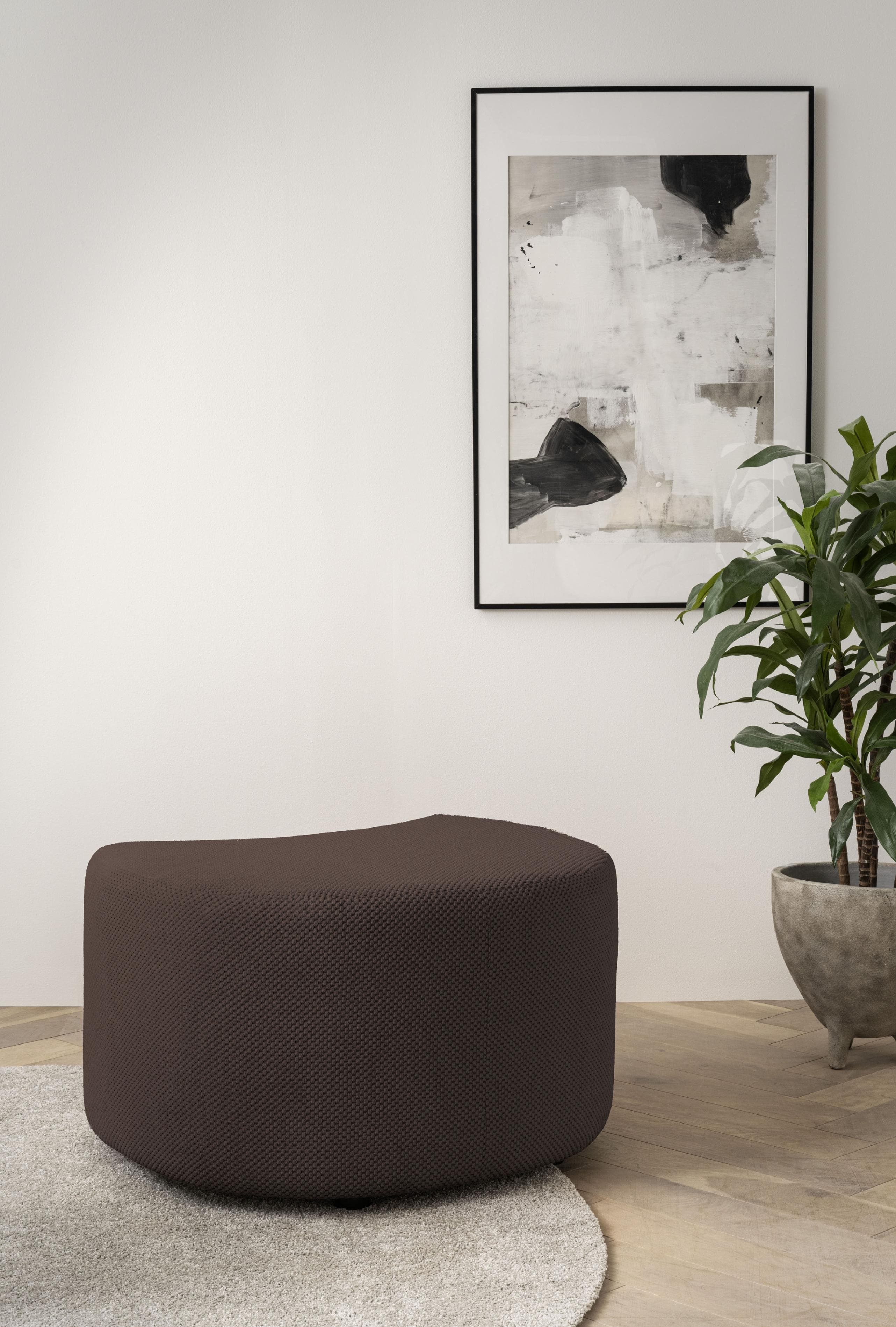 Mega-Cord & Web-Velours Hocker für Drehsessel