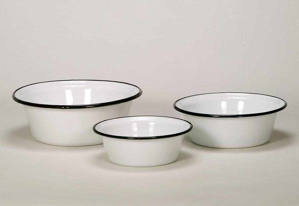 Emaille Schüssel Krüger weiß Ø 24 cm