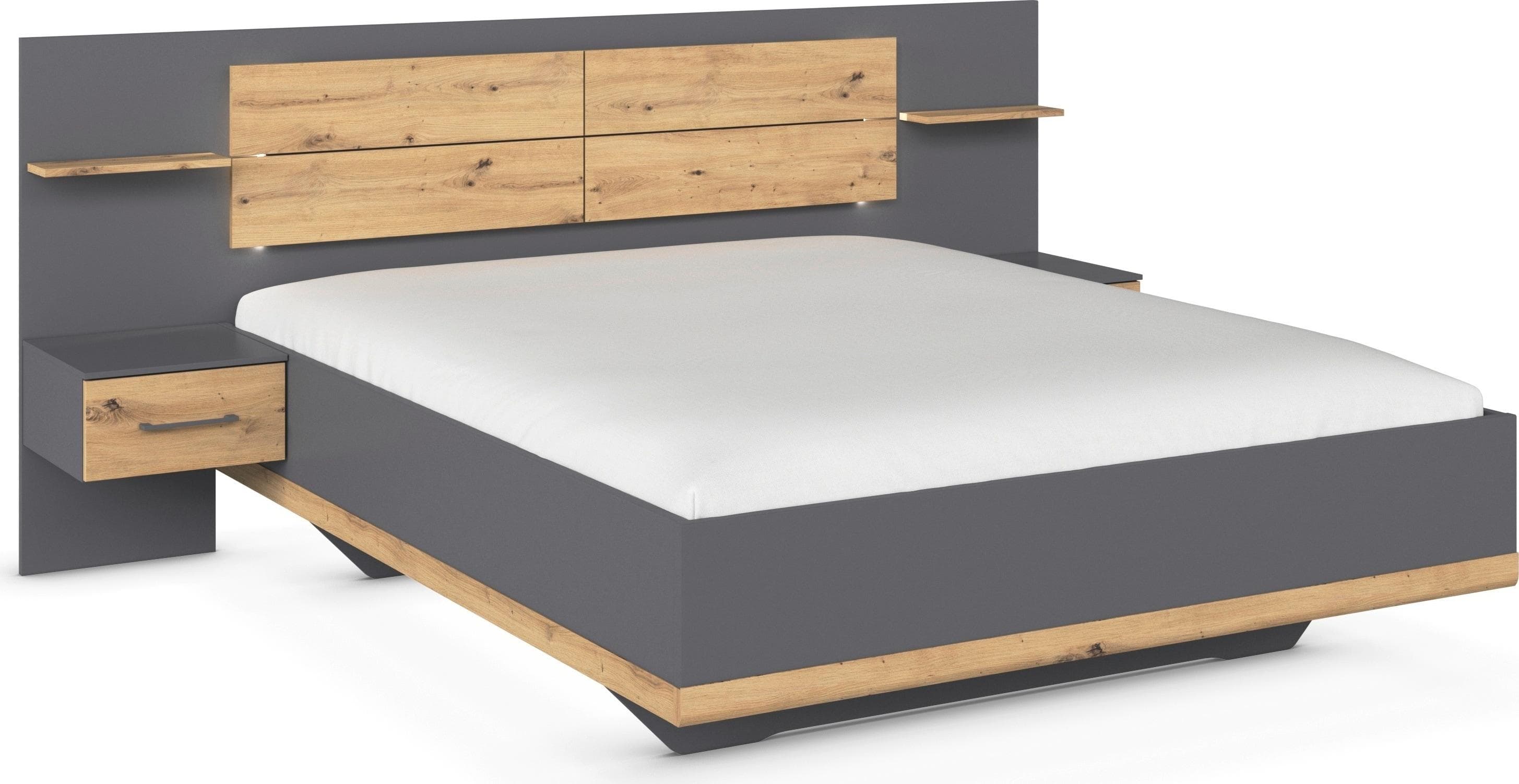 Rauch Boston-Extra Bettanlage Doppelbett mit Nachttischen