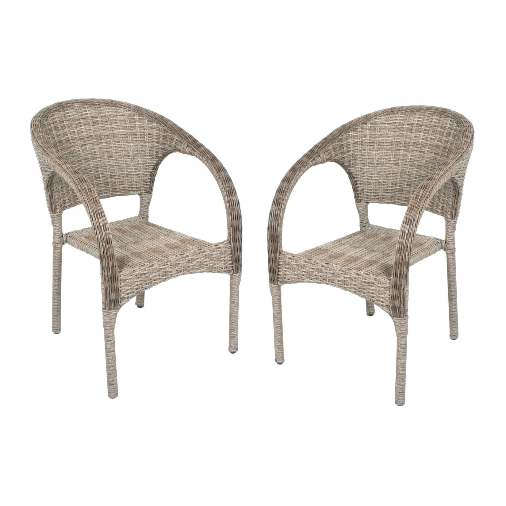 Aluminiummöbel Set: 2 Stapelstühle für Garten & Terrasse