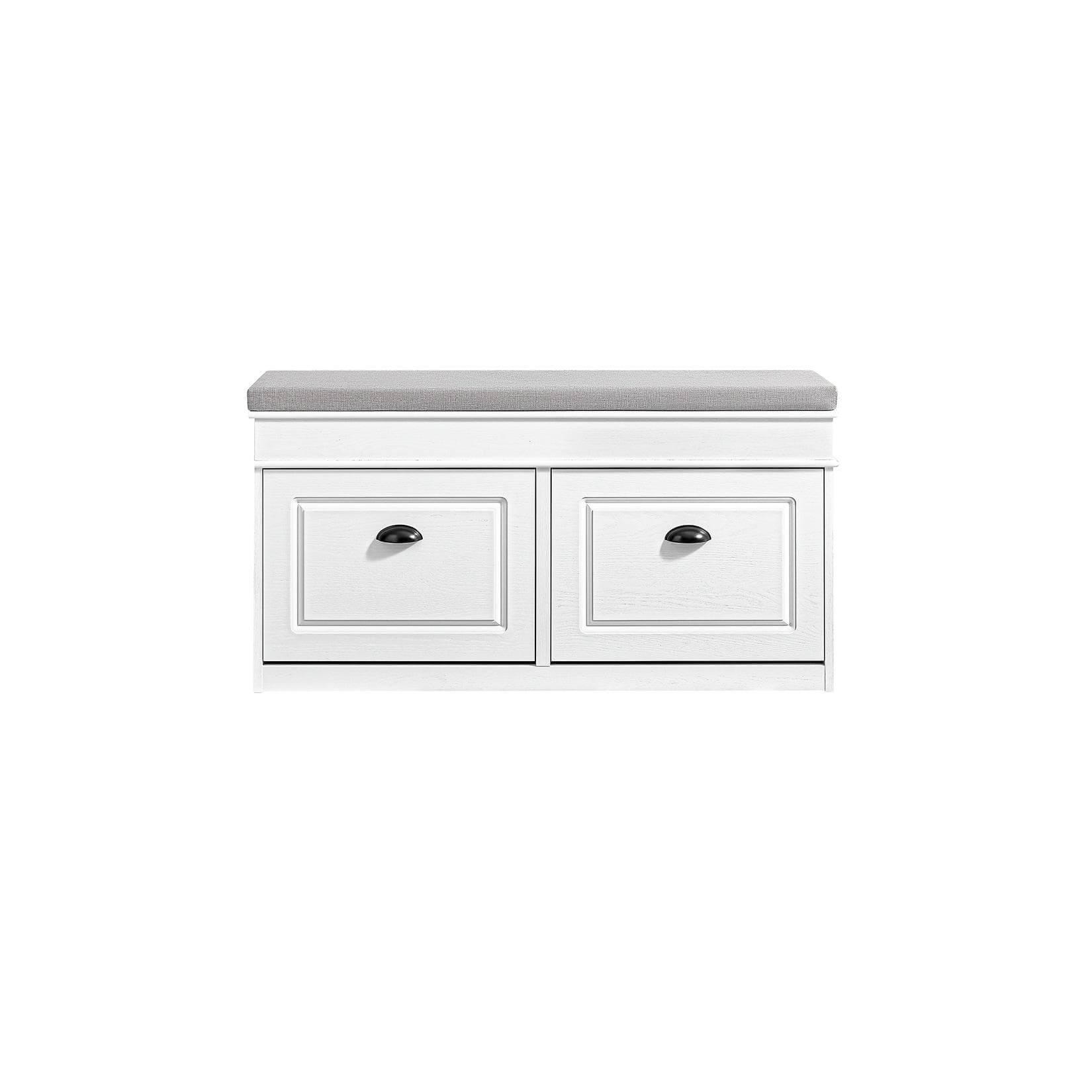 SoBuy Schuhbank Weiß mit Schublade