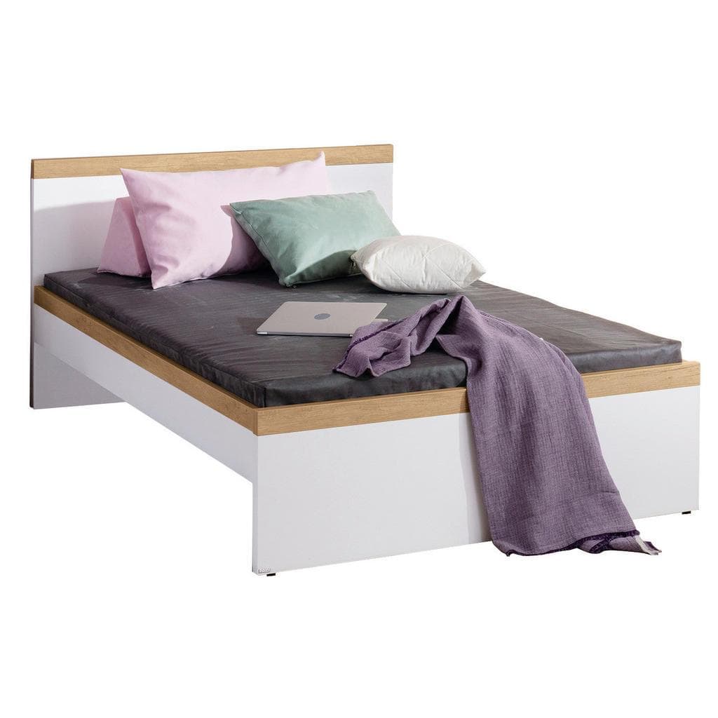Paidi Bett Oscar Weiß Eiche 120x200 cm