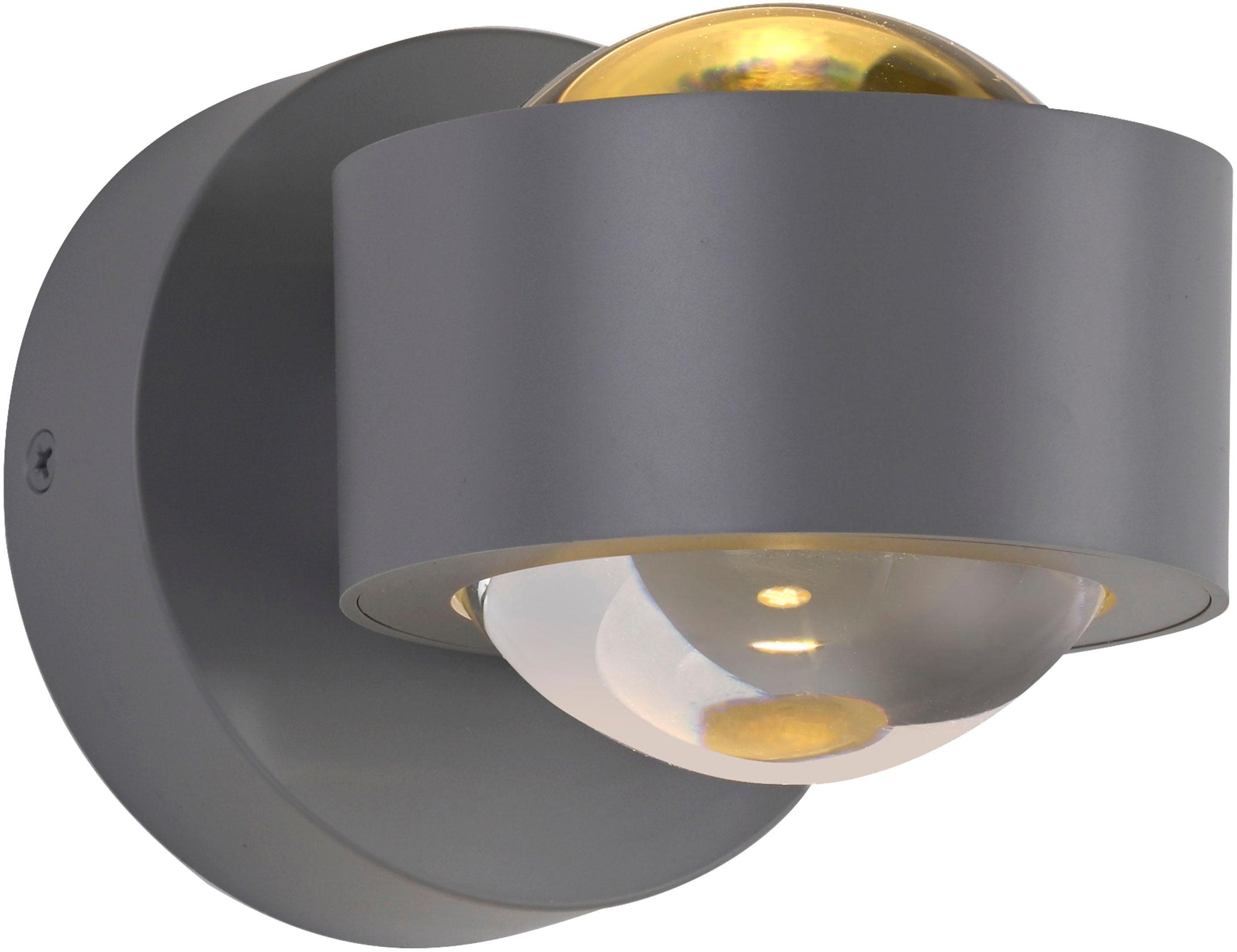 SCHÖNER WOHNEN LED-Wandlampe Chia Silber Up/Down