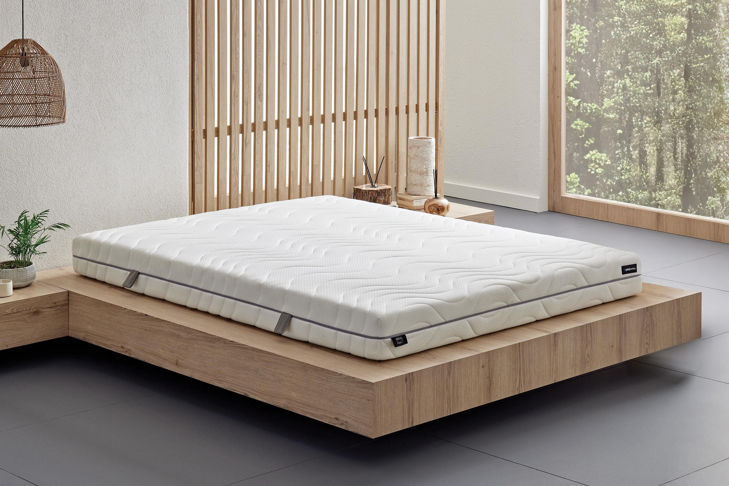 Yatas Bedding Royal Duo 7 Slim Taschenfederkernmatratze mit Free-Zone-Technologie