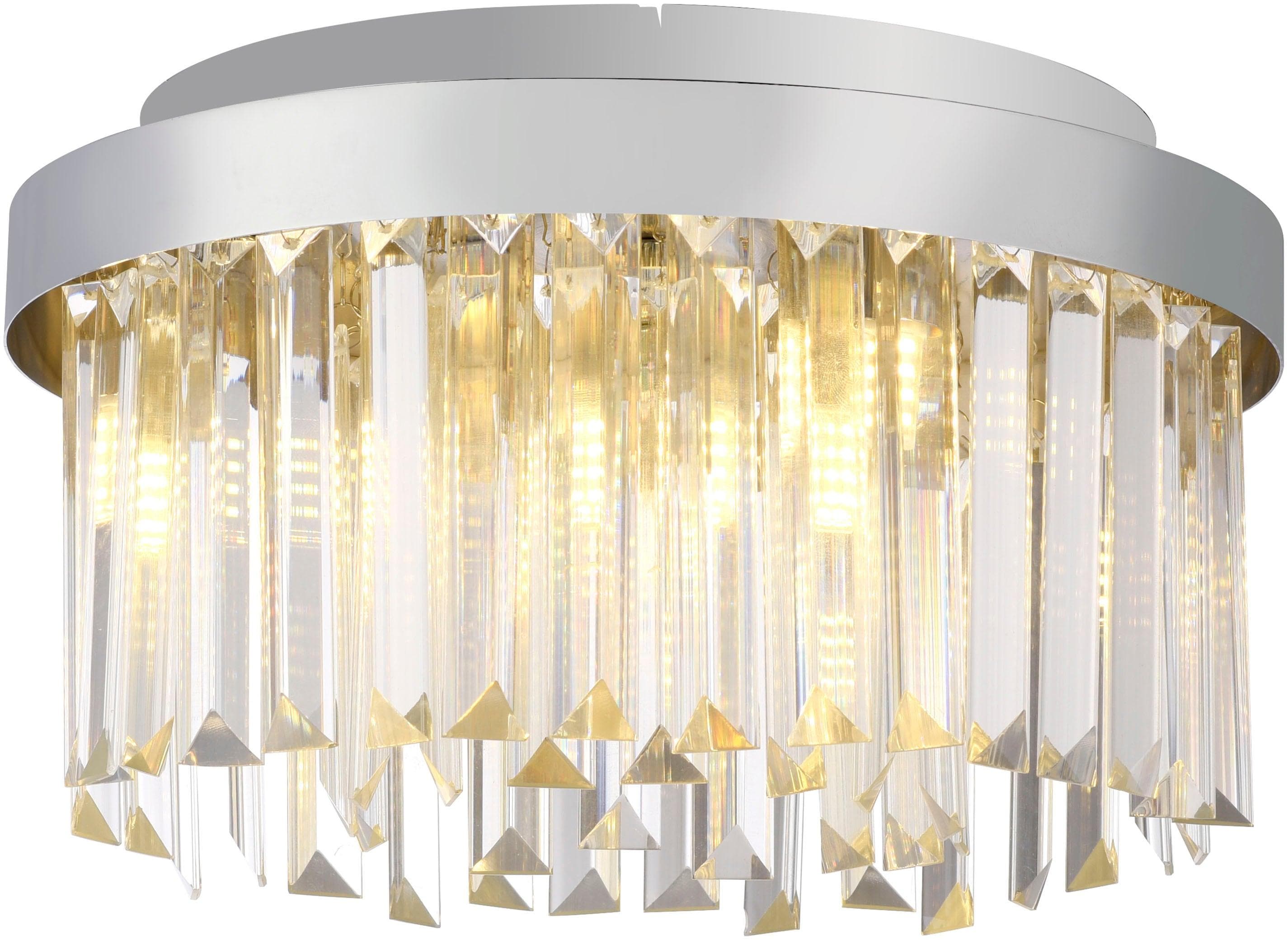 JUST LIGHT Kronleuchter KULUNKA Chrom 4x G9 LED