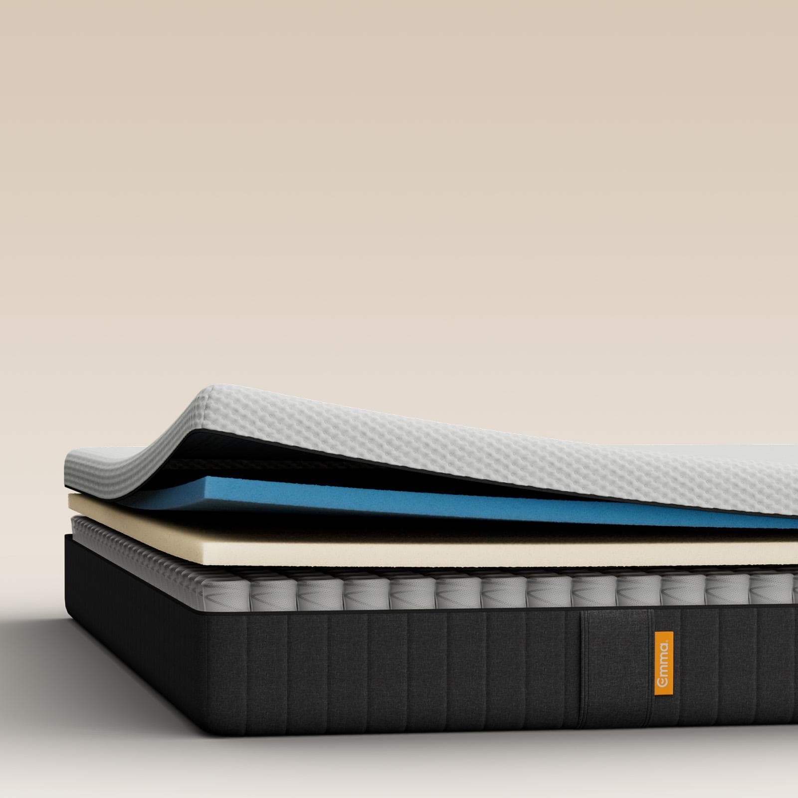 Emma Hybrid Lite Matratze 80x200cm Weiß Modern