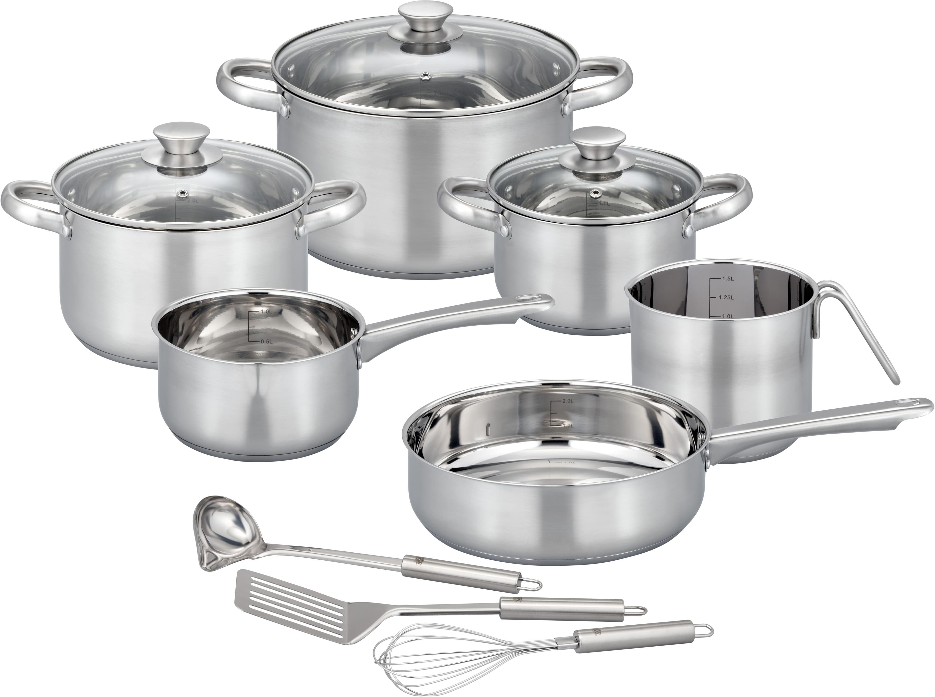 Topf-Set GSW 'Toronto' Silber 2,8 l Edelstahl