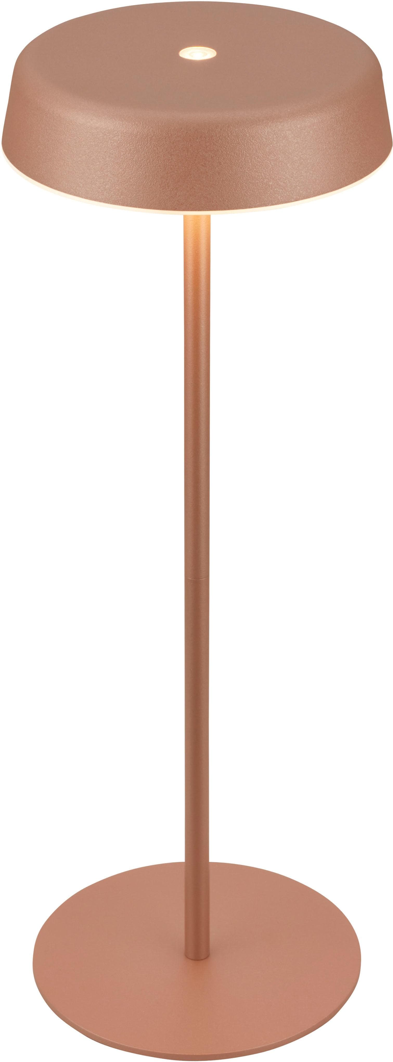 BRILONER LEUCHTEN LED Außen-Tischleuchte "PALA 7668014" Braun