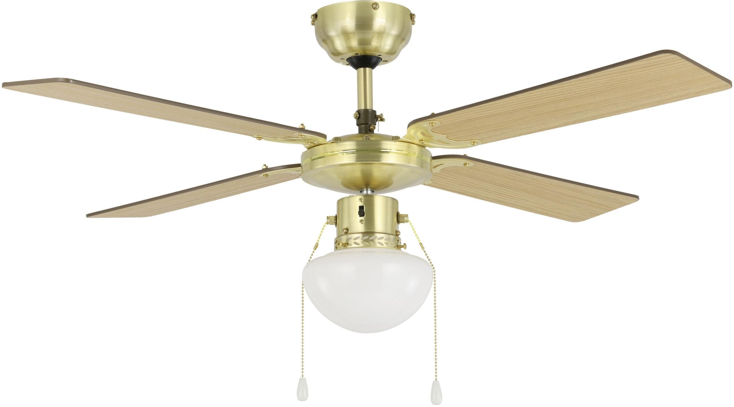 EGLO FORTALEZA Deckenventilator mit Licht brüniert