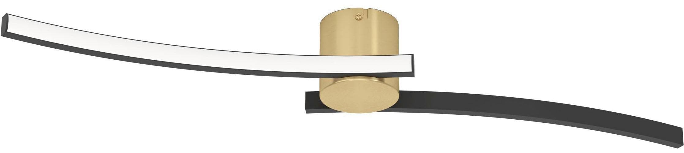 EGLO Deckenleuchte AIETA Schwarz Messing LED