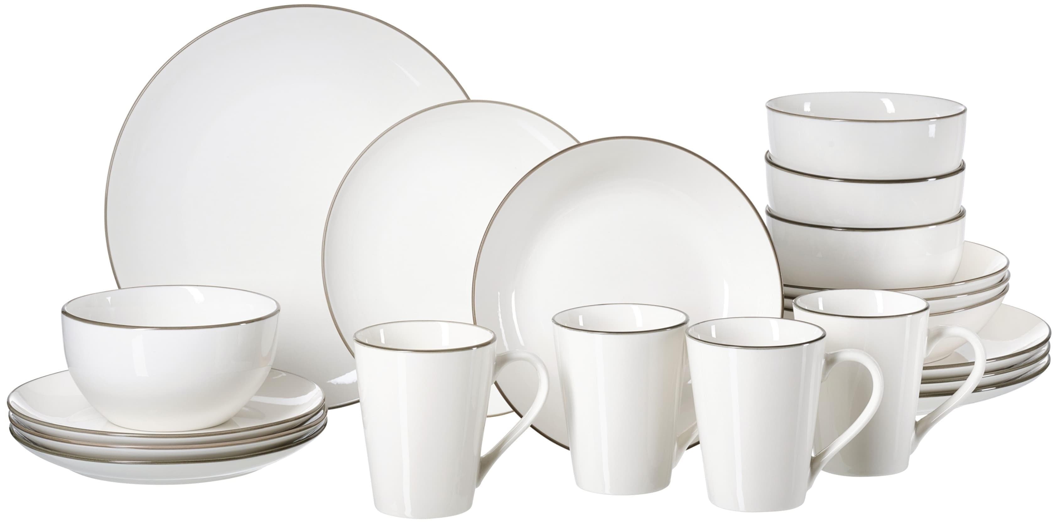 Ritzenhoff & Breker Kombiservice Adela Grau 20-teilig Porzellan