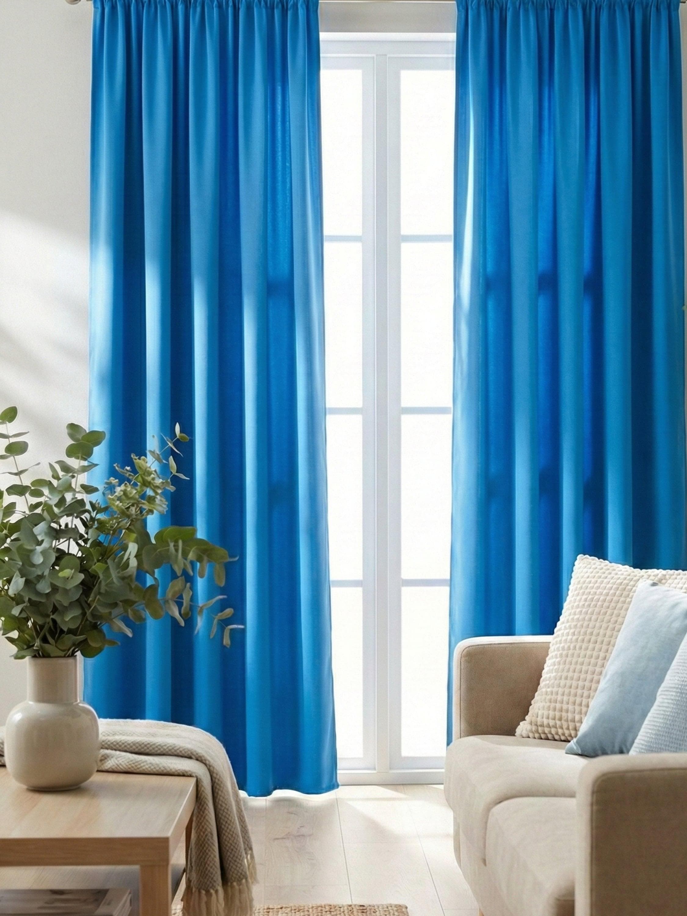 WIRTH Dim out Vorhang Blau Verdunklend Polyester
