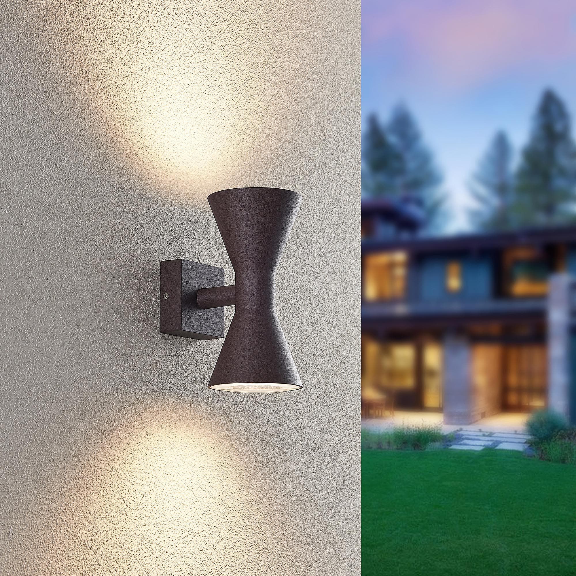 Trio Leuchten ARDAS Außen-Wandleuchte braun 2x GU10 IP44