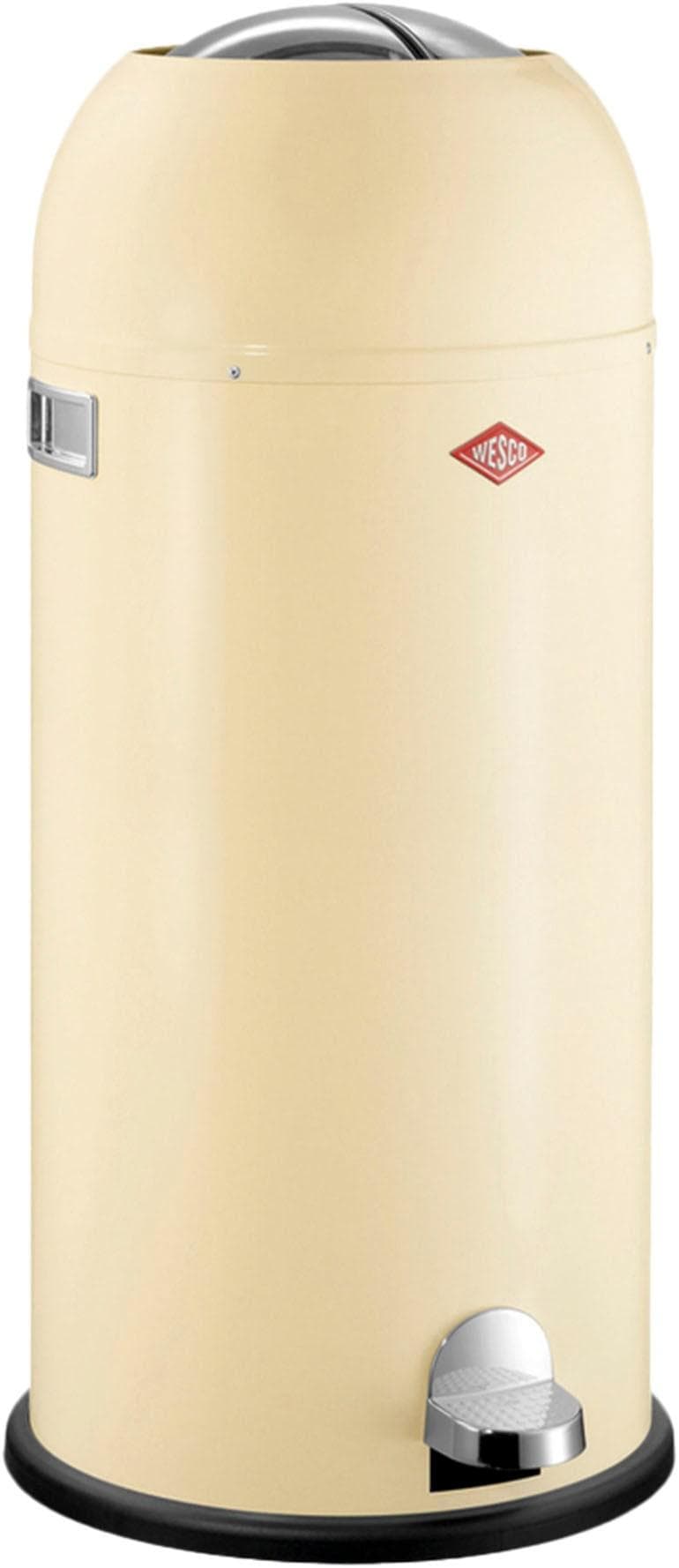 WESCO Kickmaster Maxi Mülleimer 40L braun mit Fußtritt