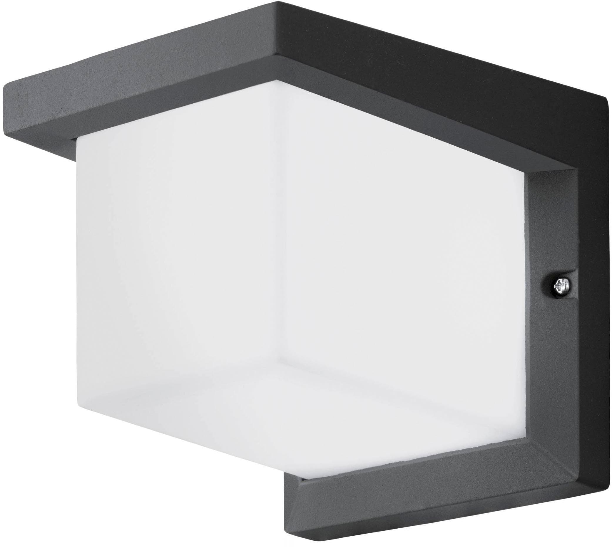 Würfelförmige LED-Außenwandleuchte Desella Eglo