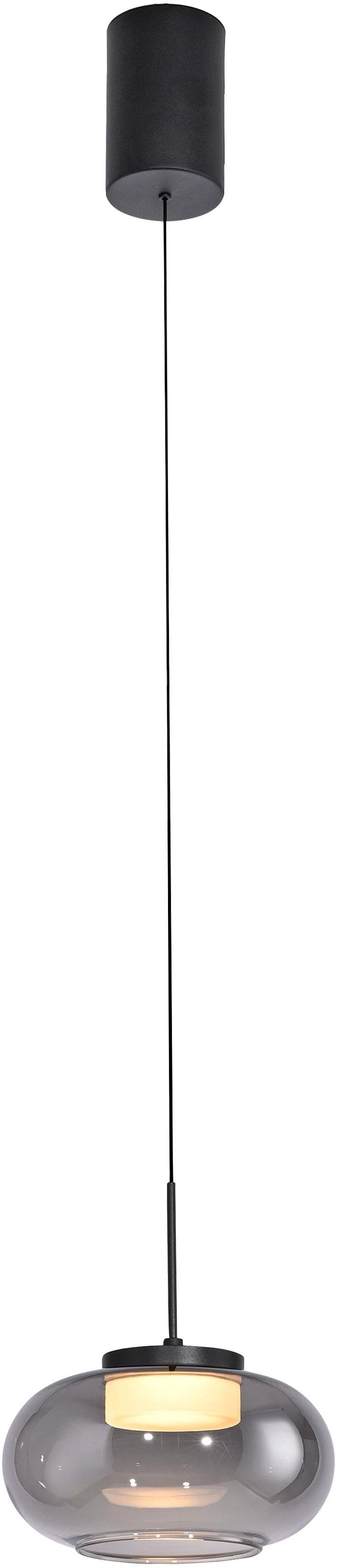 SCHÖNER WOHNEN LED-Hängelampe Sia 1-fl. Rauchgrau 3.000 K