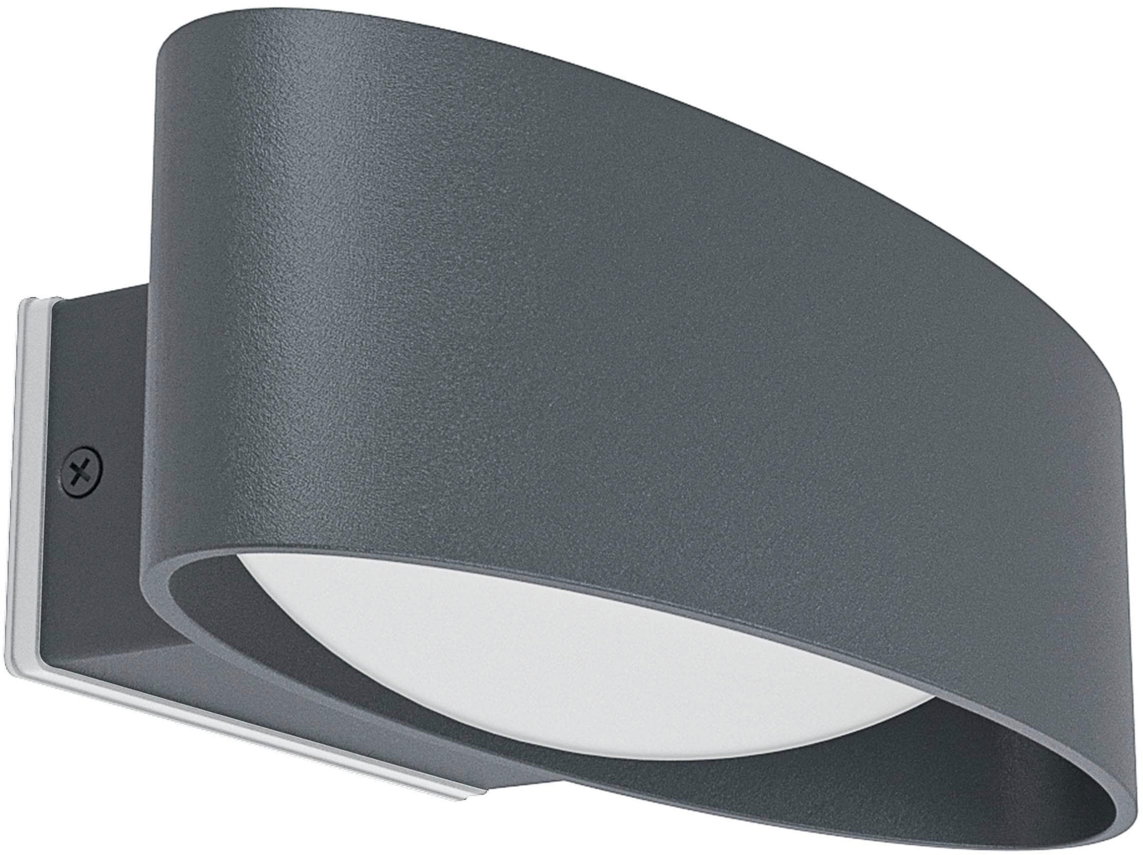 EGLO Wandleuchte Chinoa - LED Außenlampe Grau