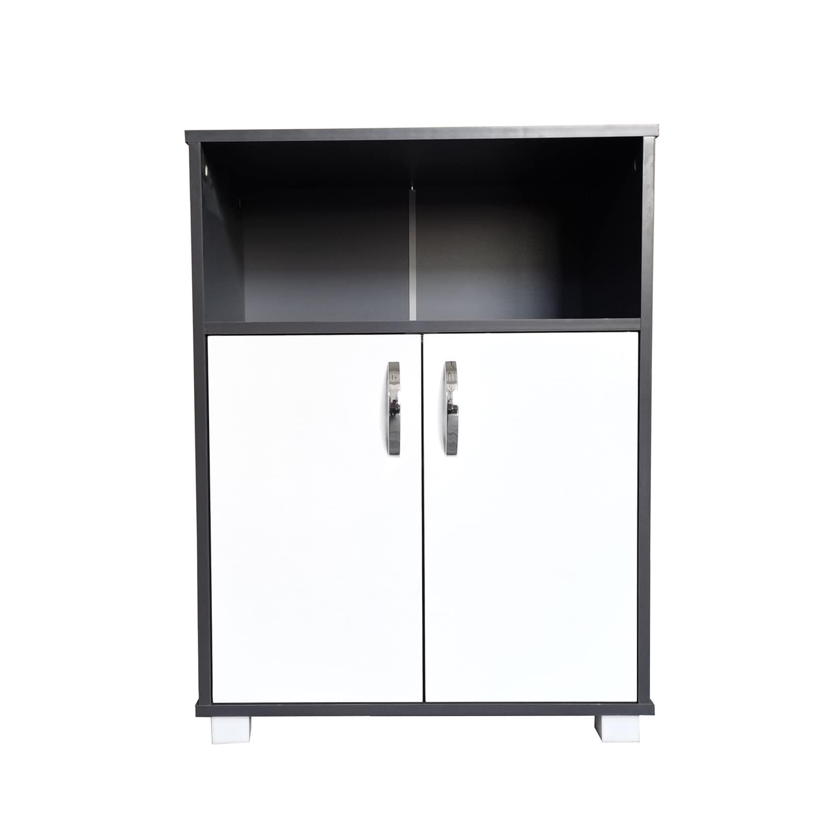 HTI-Line Mehrzweckschrank Blanca Weiß/Grau Küchenschrank