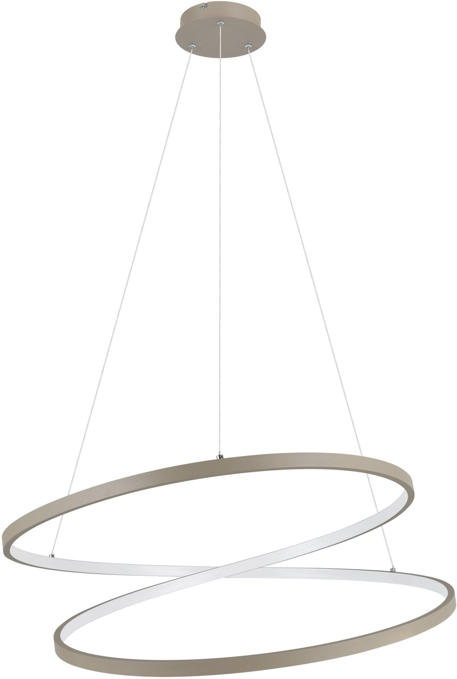 EGLO Hängeleuchte RUOTALE Pendellampe LED 42W IP20 Sandfarben