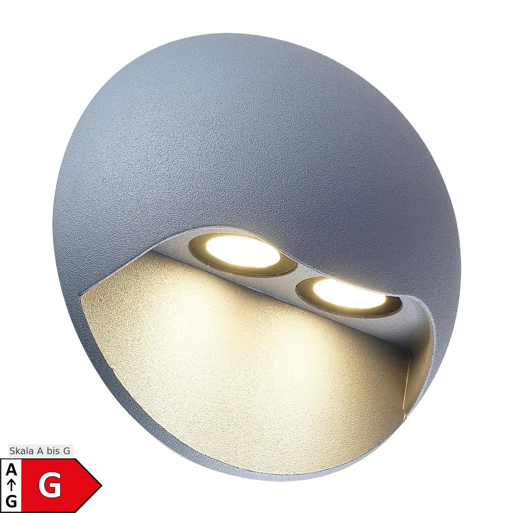 Moderne Außenwandleuchte in neutralweiß