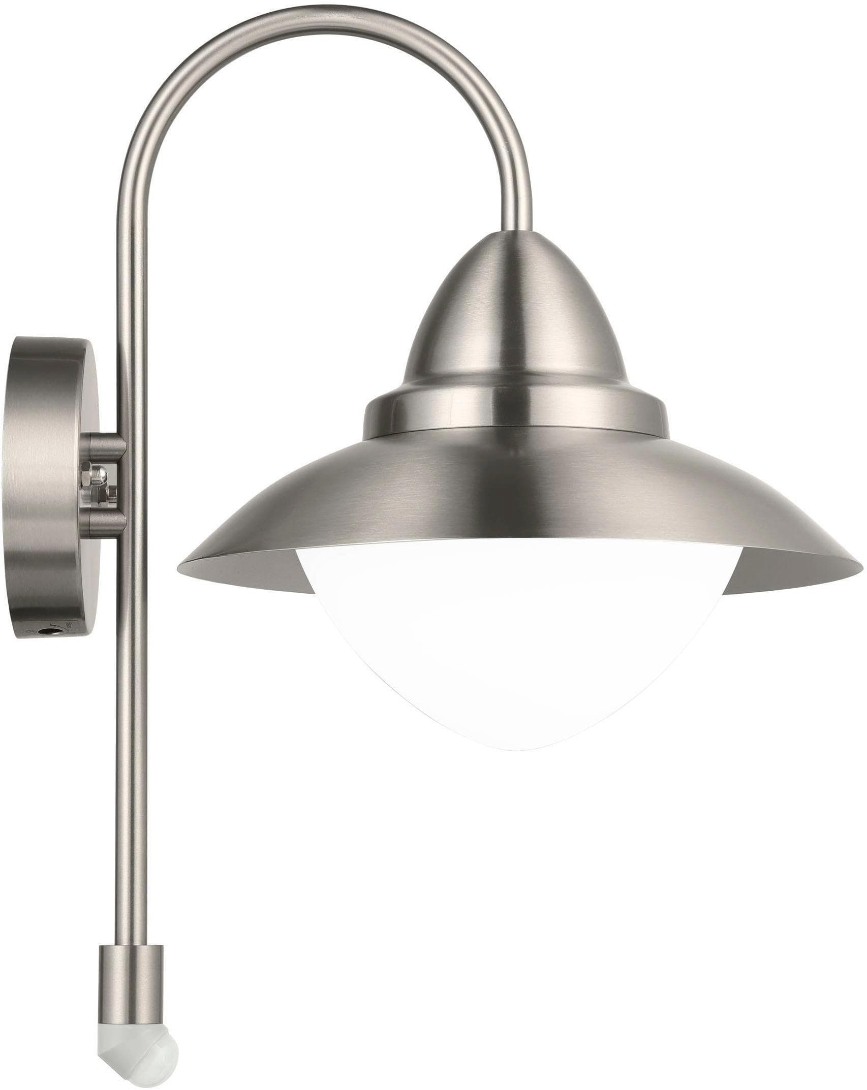 EGLO Wandleuchte Sidney - Außenlampe Edelstahl IP44