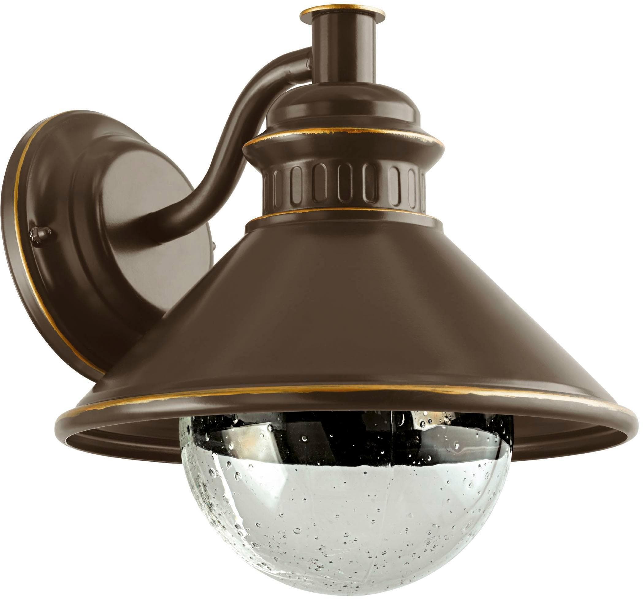 EGLO Wandleuchte Albacete Außenlampe IP44 braun kupfer