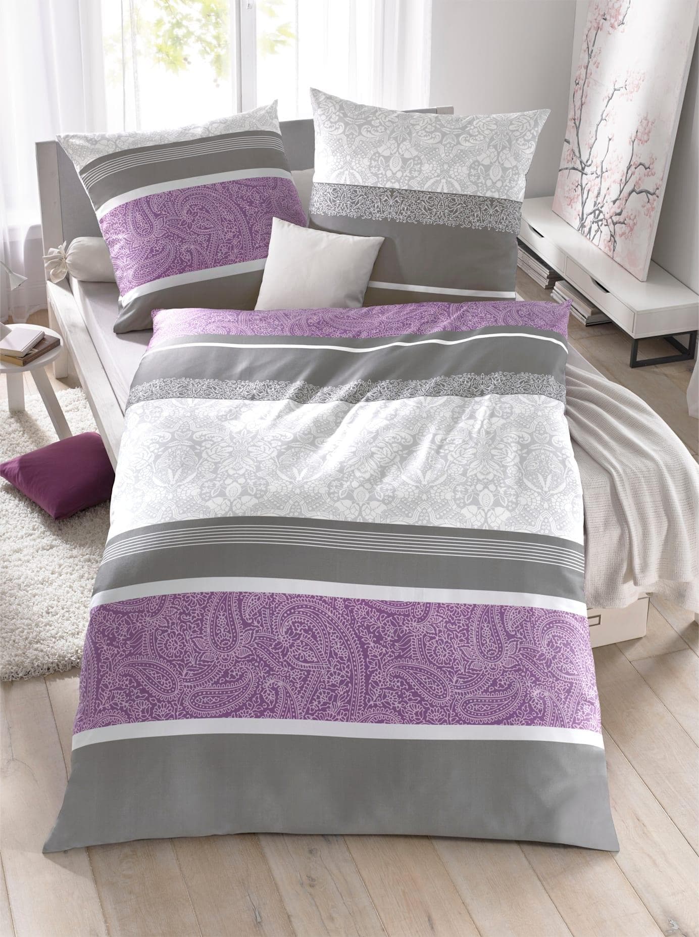 Witt Feinbiber Bettwäsche - Designmix mit Reißverschluss