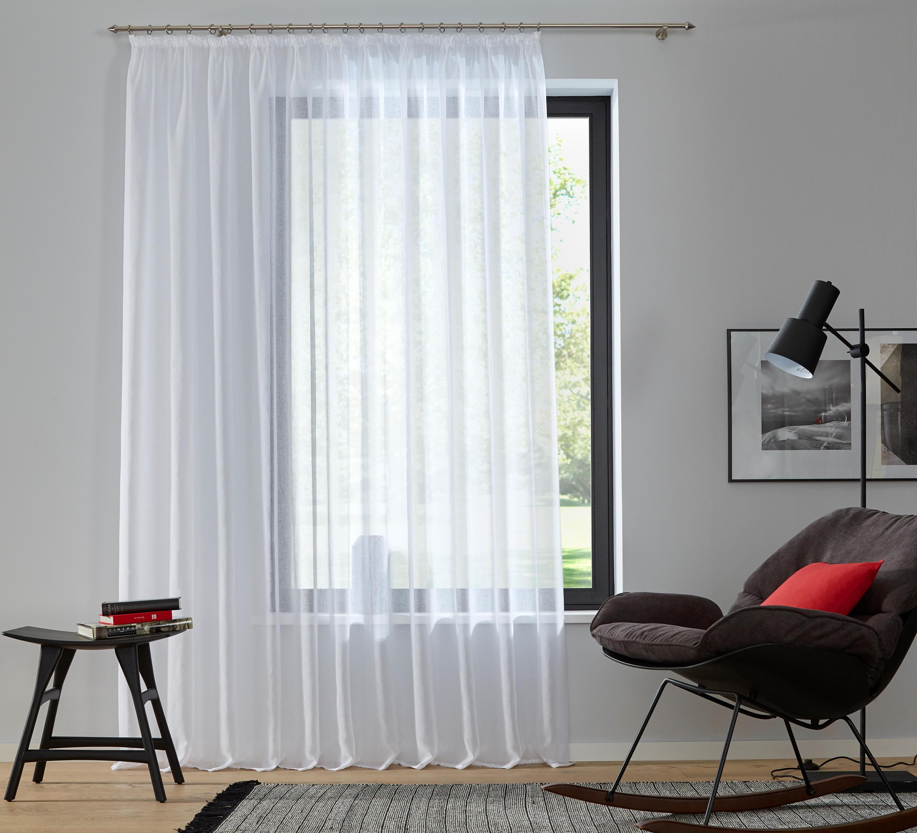 Gardine MY HOME Dolly Weiß