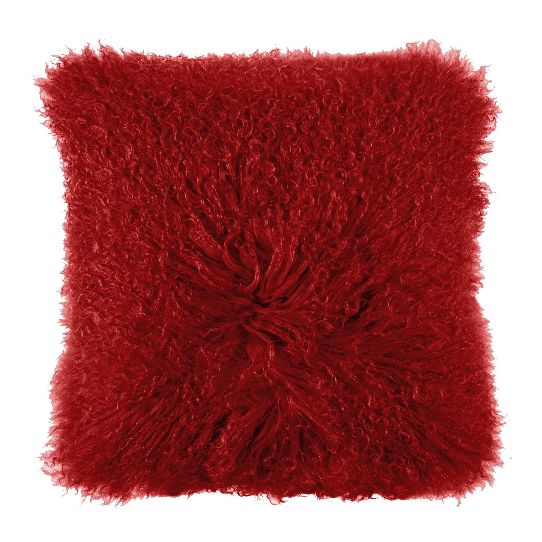 Dekokissen PAD "Glory" Rot Lammfell