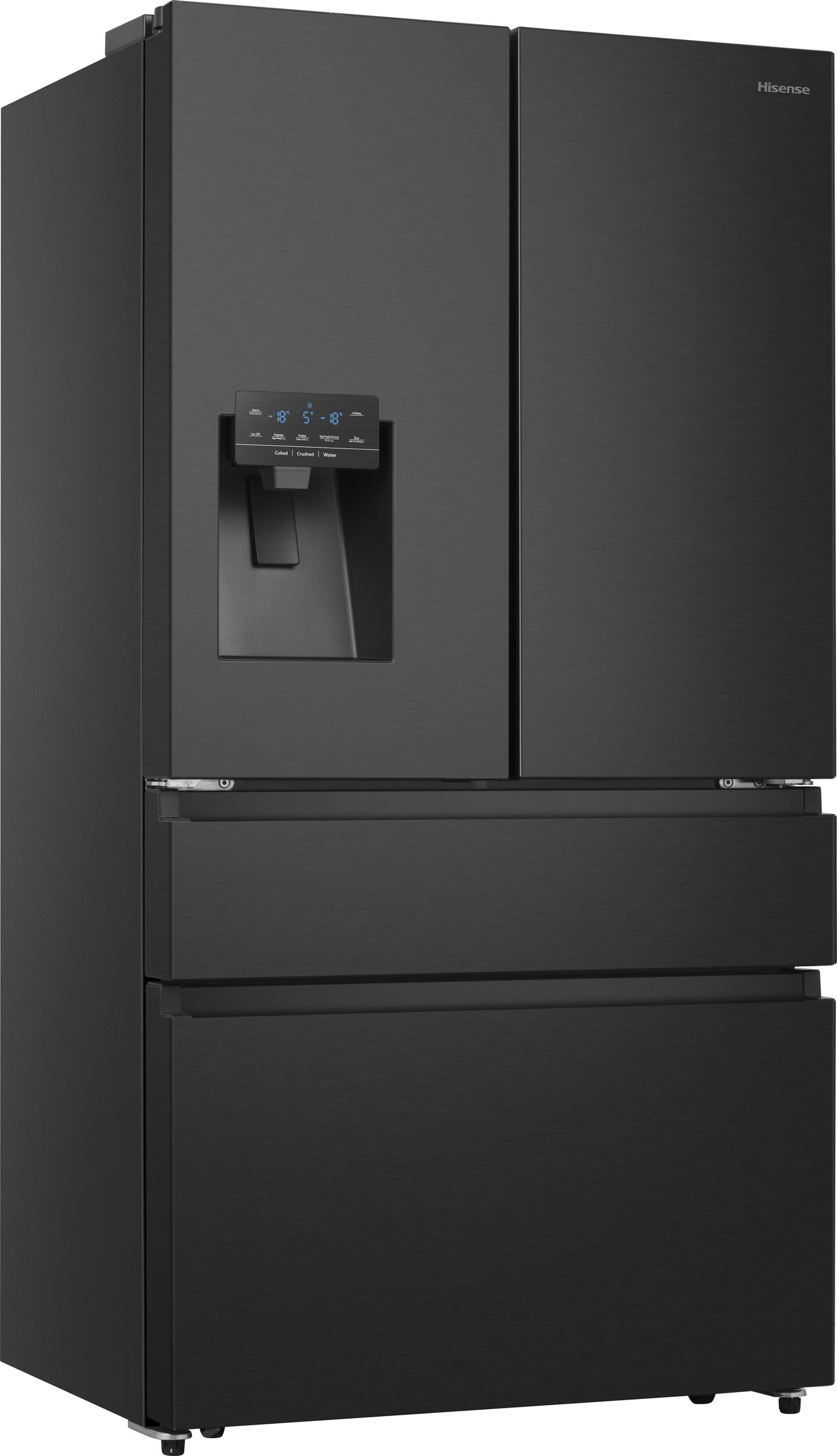 HISENSE French Door Kühlschrank RF728N4S Schwarz