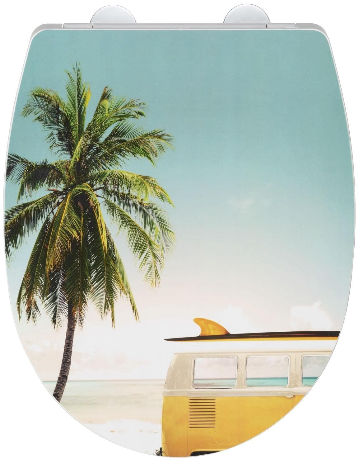 WENKO WC-Sitz Corbara Hochglanz Toilettensitz 350 kg Absenkautomatik