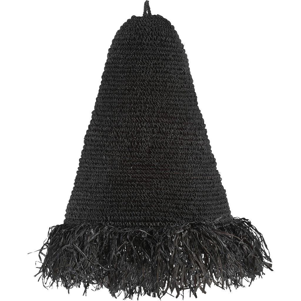 XXXLutz Lampenschirm Schwarz Naturmaterialien