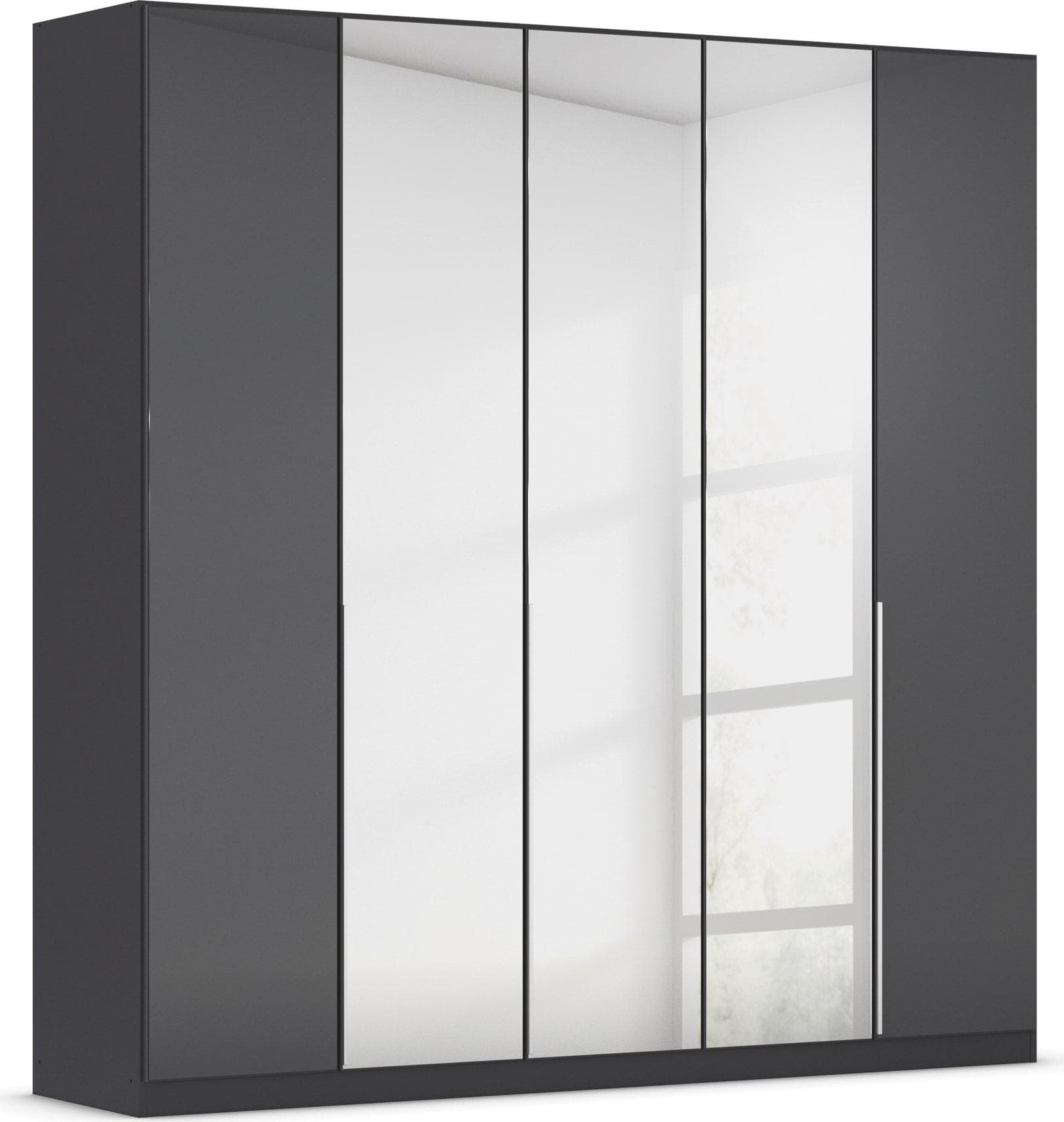 Rauch AGORDO Drehtürenschrank mit Glasfront und Spiegel